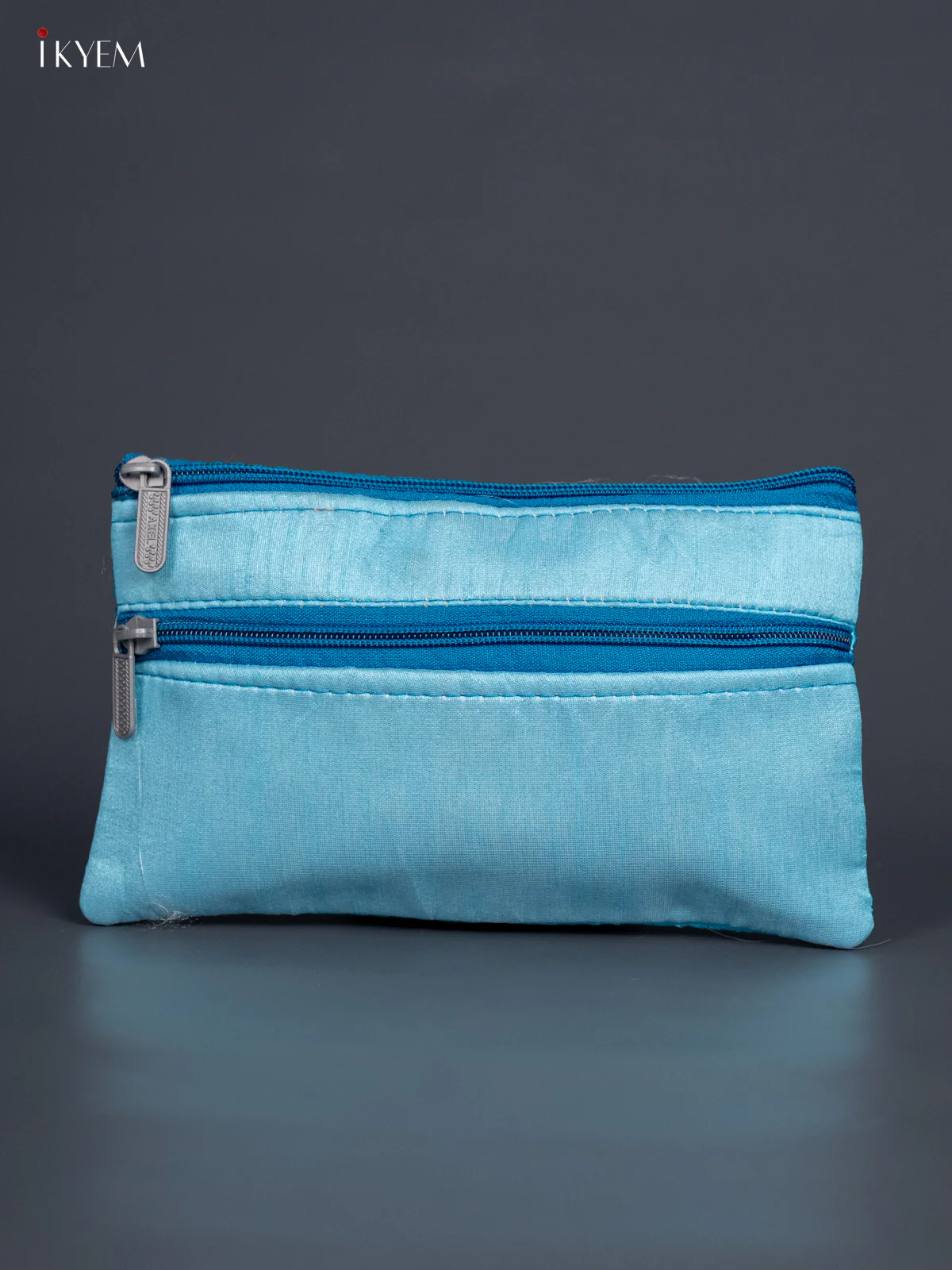 Dual Pichwai Cow & Calf Purse - Blue - KJ25112 - Image 3