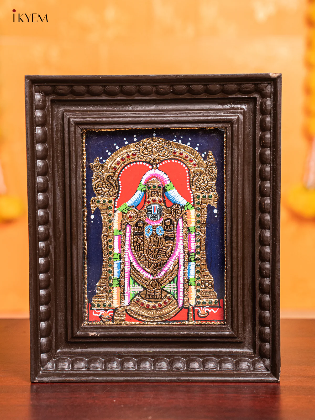 Tirupati Balaji Tanjore Painting - (11x9) Inch - KJ28113