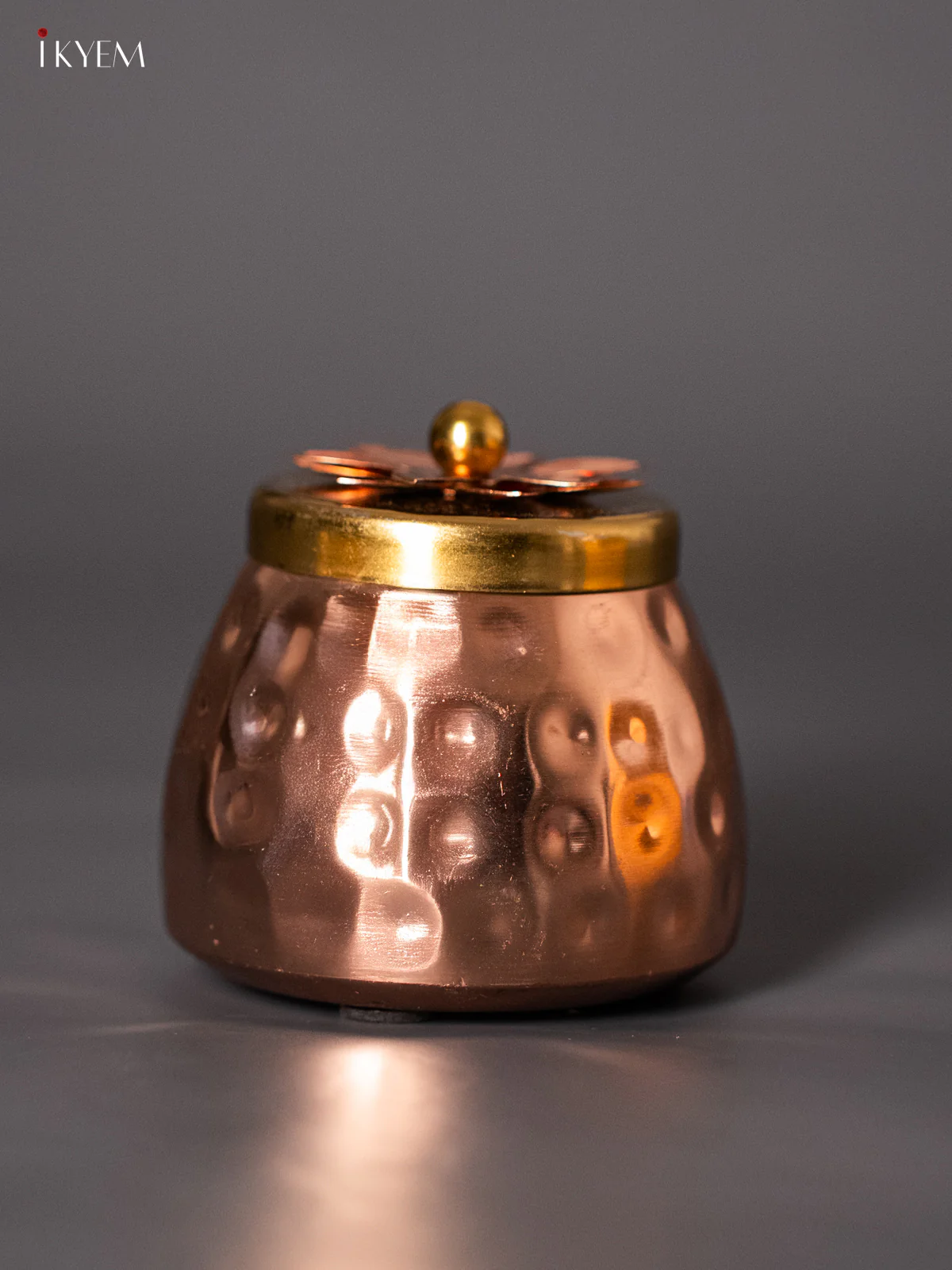 Copper Plated Nuts Jar - 3.5 Inch - KJ31246 - Image 2