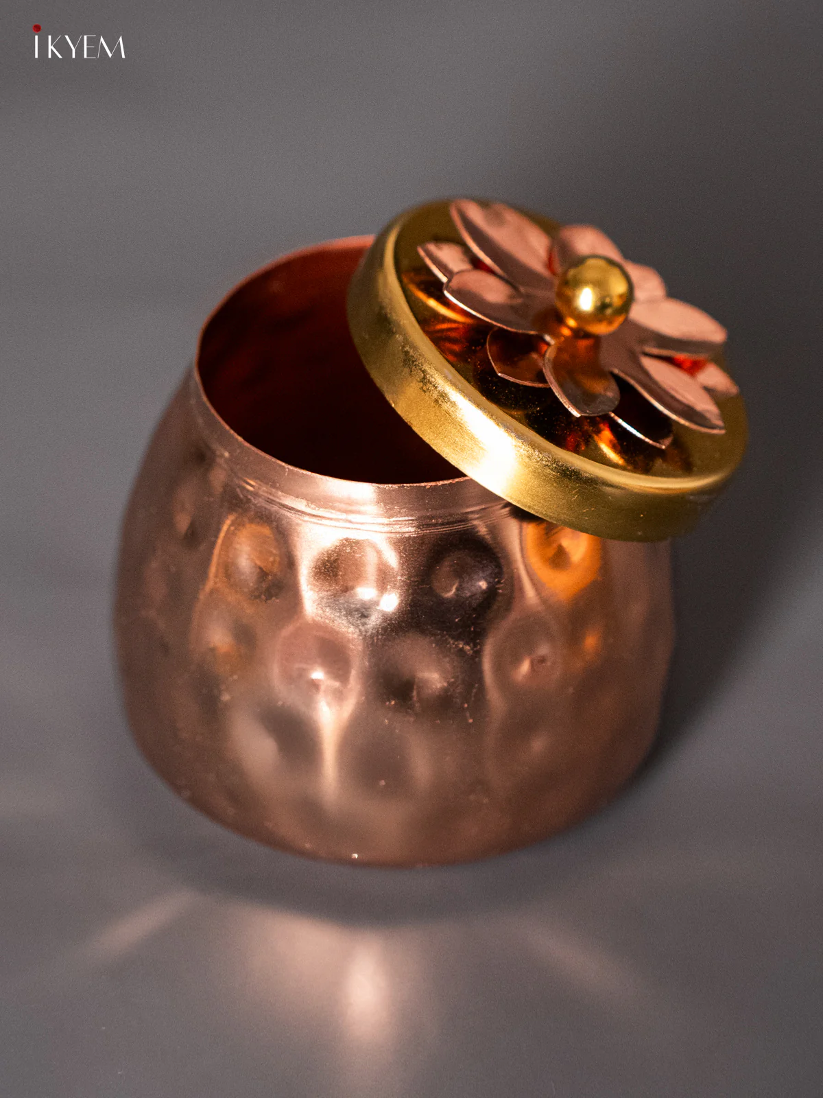 Copper Plated Nuts Jar - 3.5 Inch - KJ31246 - Image 3