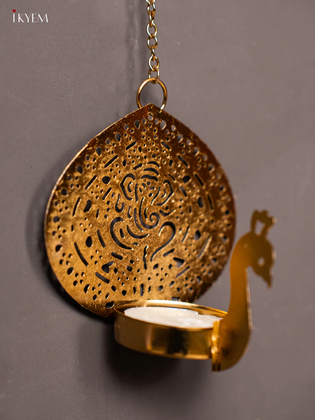 Ganesha Wall Hanging T Light Candle Holder - KK05137 - Image 2