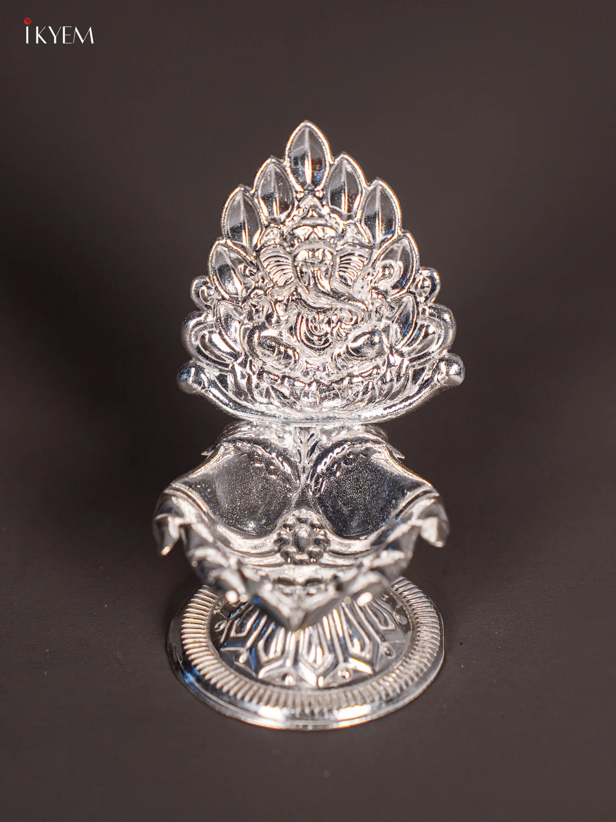 German Silver Ganesha Deepam - KK05139 - Image 2