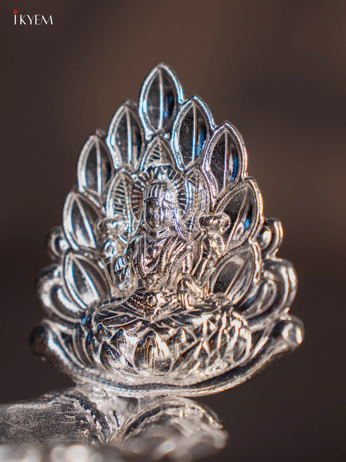 German Silver Lakshmi  Deepam - KK05140 - Image 3