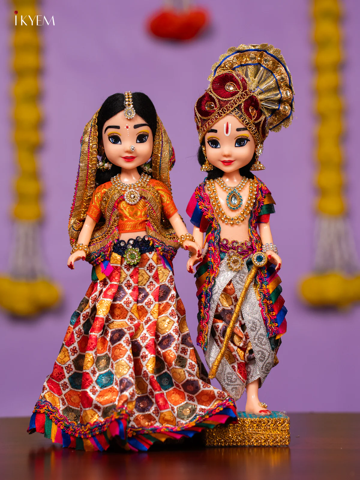 RADHA KRISHNA - Golu Display Doll - 10 inch - KK06170