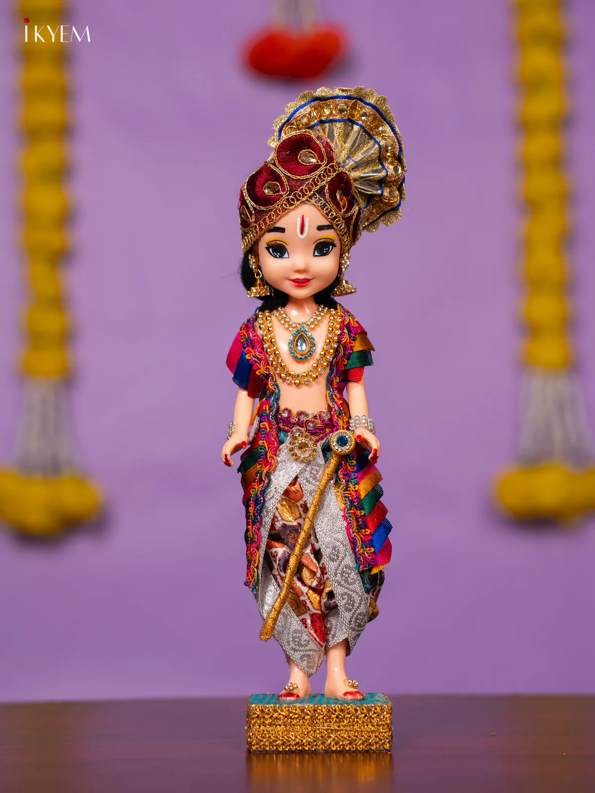 RADHA KRISHNA - Golu Display Doll - 10 inch - KK06170 - Image 5