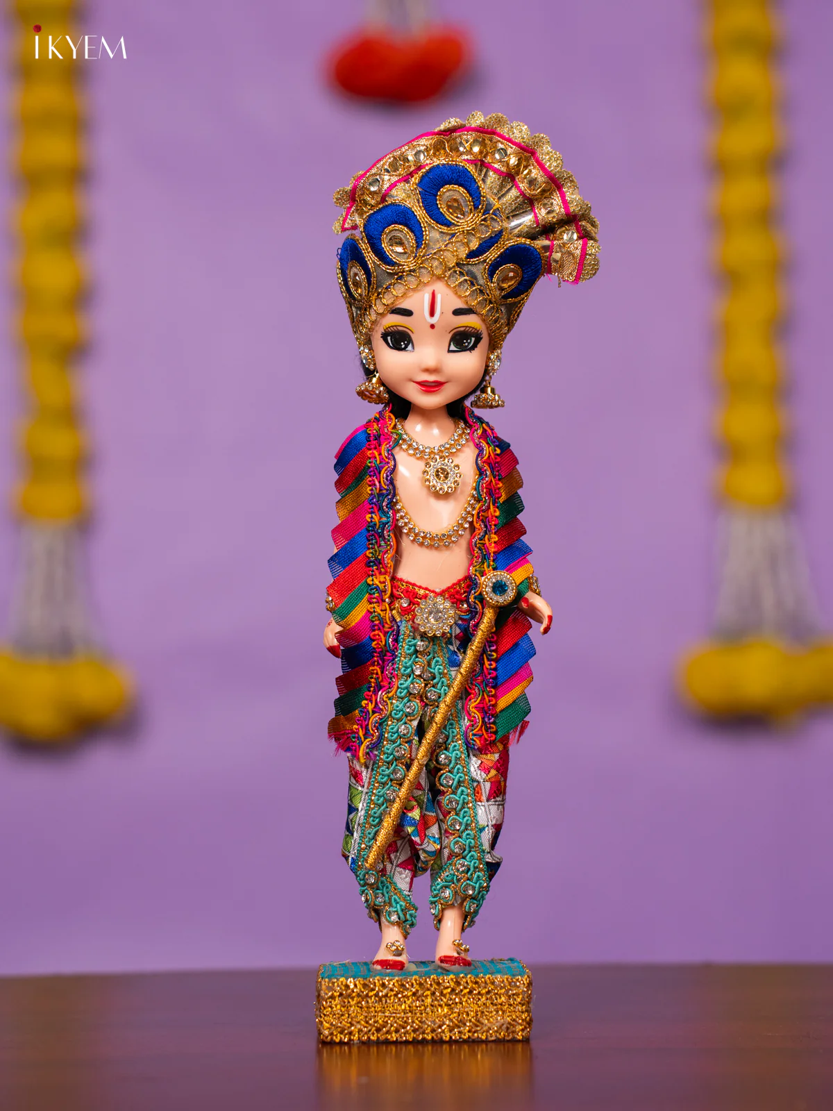 Radha Krishna Golu Doll - 10 Inches - KK06172 - Image 5