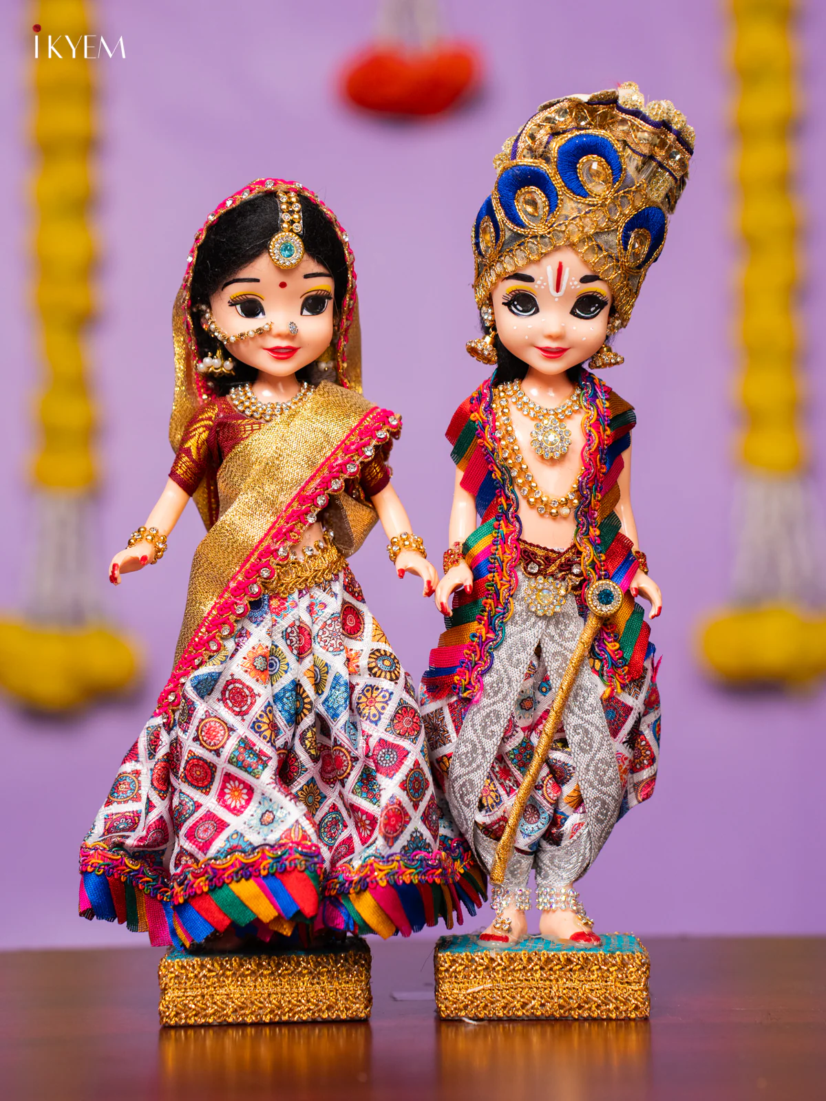 Radha Krishna Golu Doll - 10 Inches - KK06174