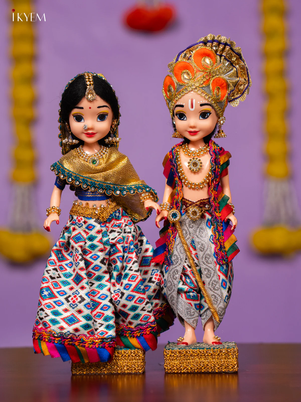 Radha Krishna Golu Doll - 10 Inches - KK06177