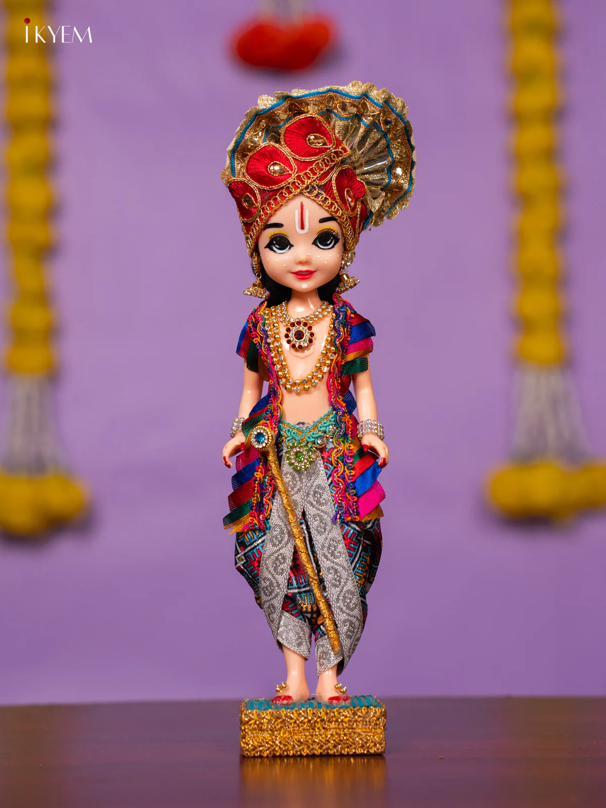 Radha Krishna Golu Doll - 10 Inches - KK06178 - Image 5
