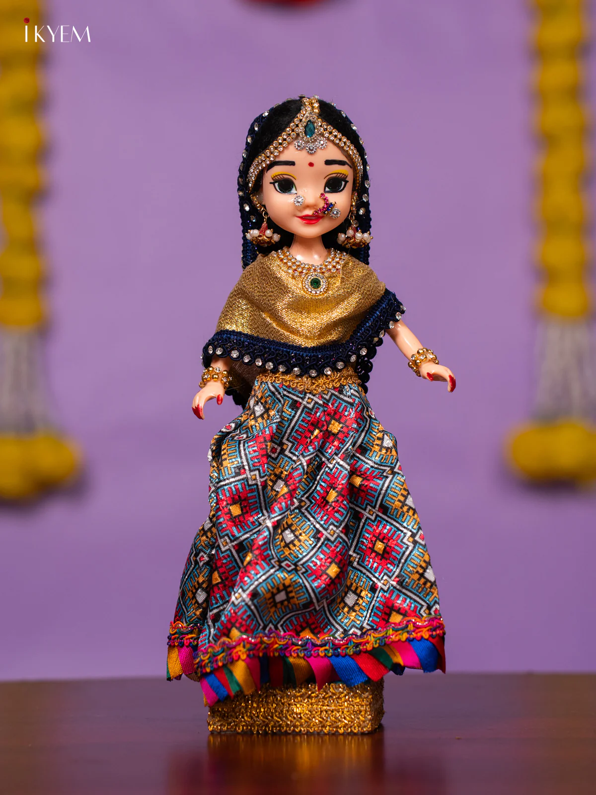 Radha Krishna Golu Doll - 10 Inches - KK06178 - Image 6