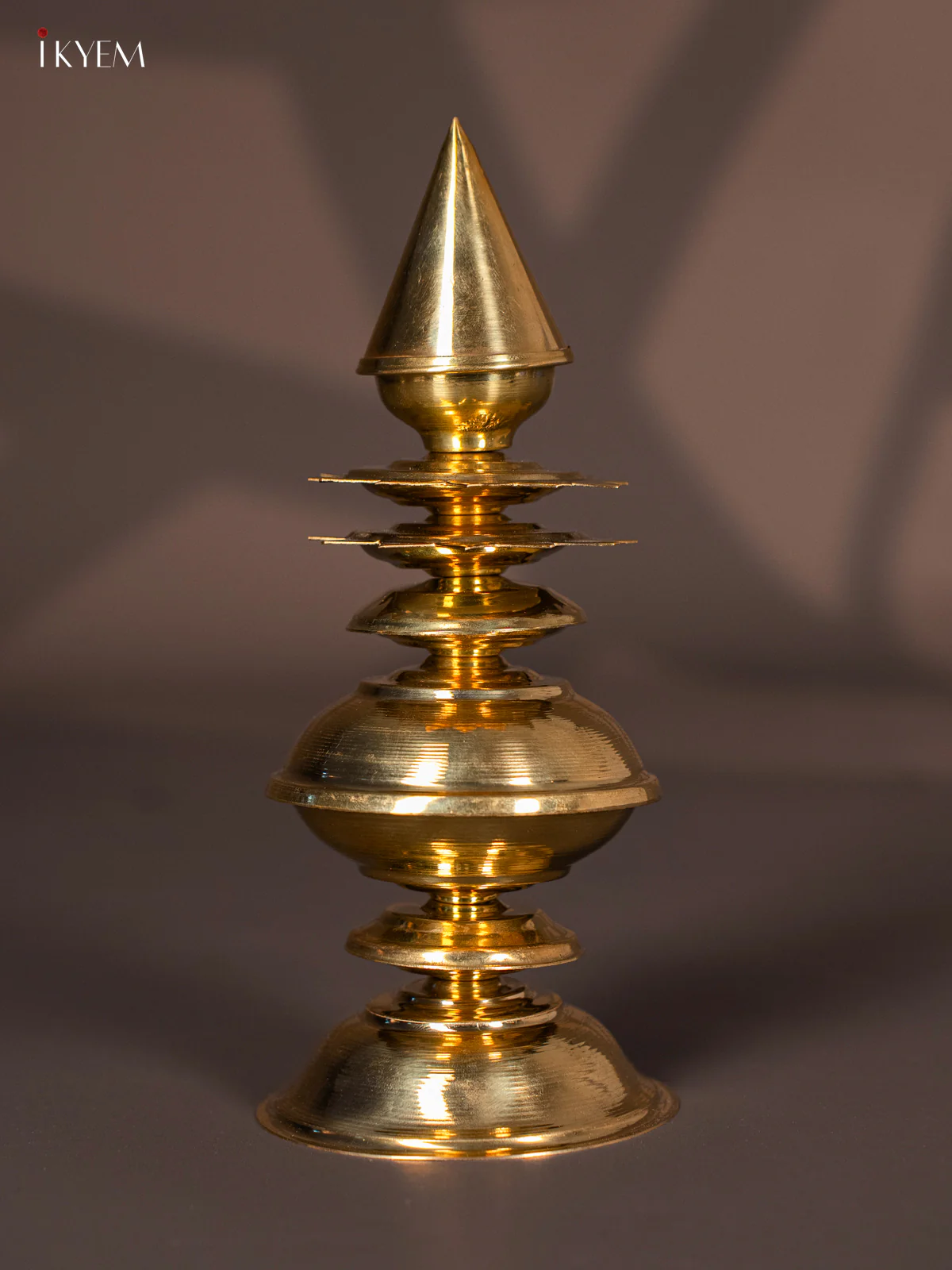 Elegant Traditional Brass Kalasam - 9 Inch - KK07111