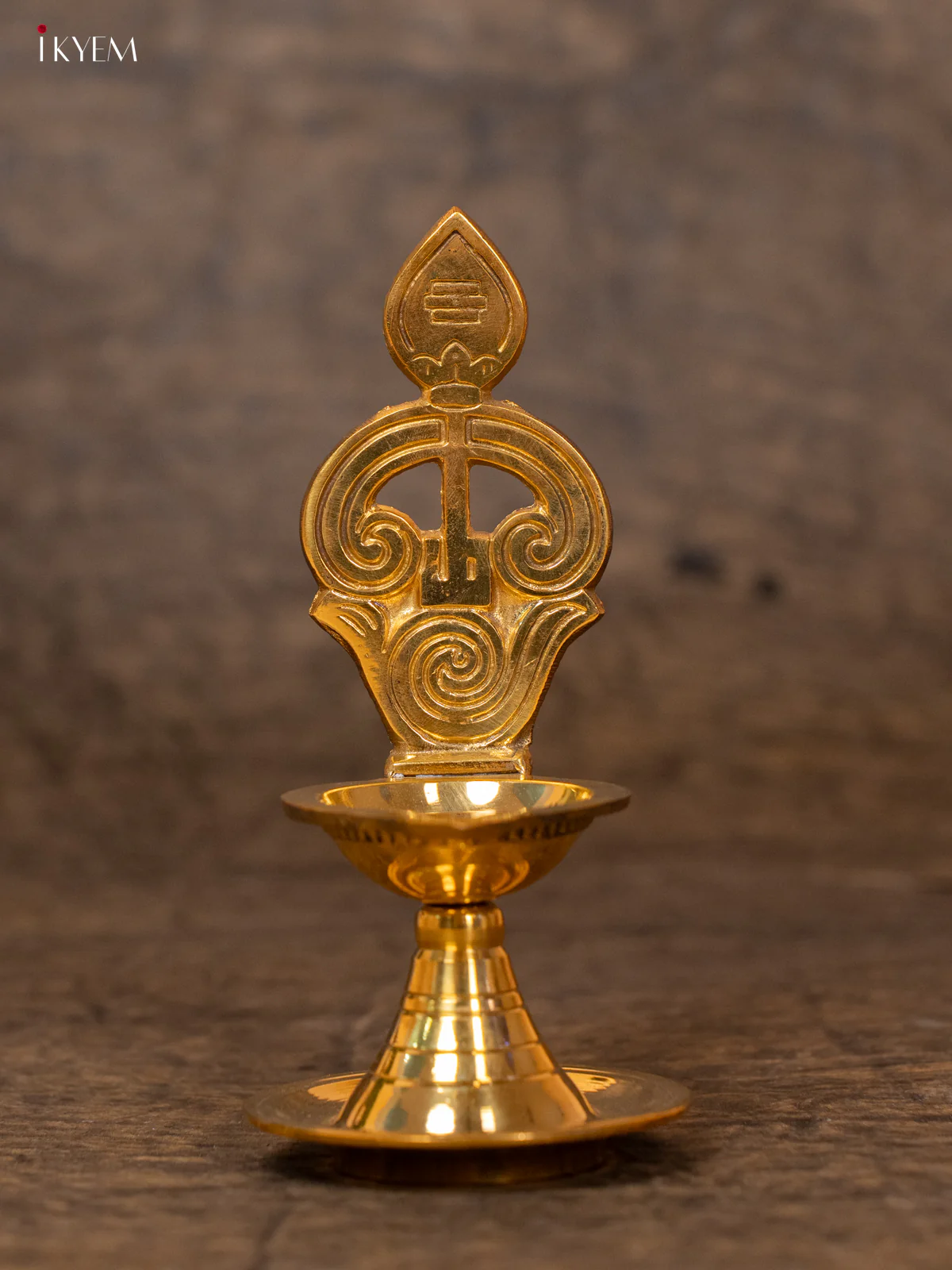 Brass Om Diya - 5.5 inch - KK26112