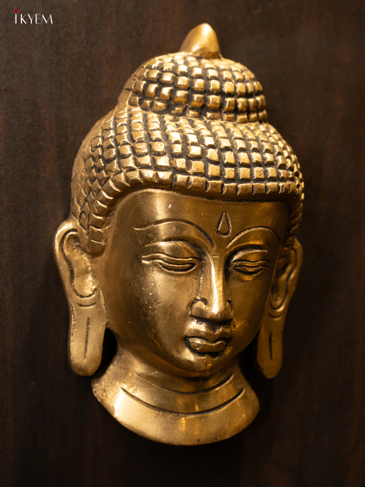 Brass Buddha Face - Image 2