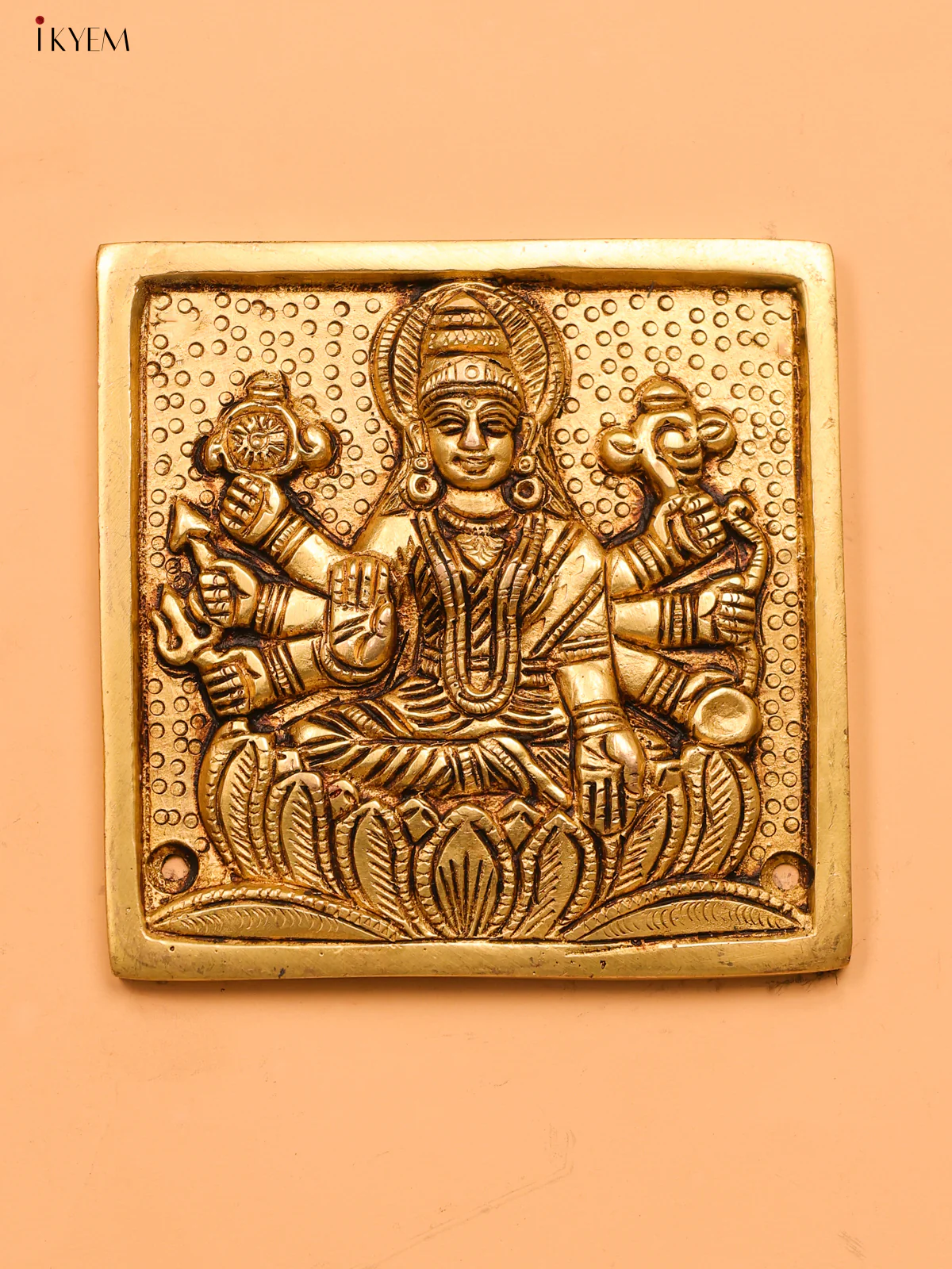 Brass Ashtalakshmi Wall Hanging (set of 8)- 4 inch - KK26167 - Image 8