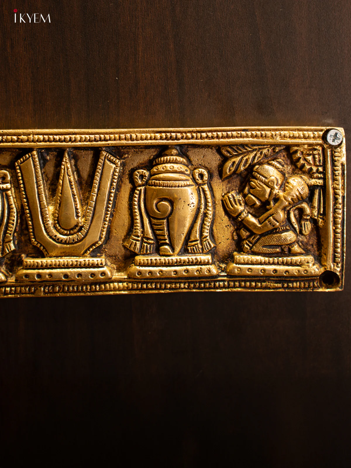 Brass Naam Shank Chakra Wall Hanging - KK26173 - Image 3