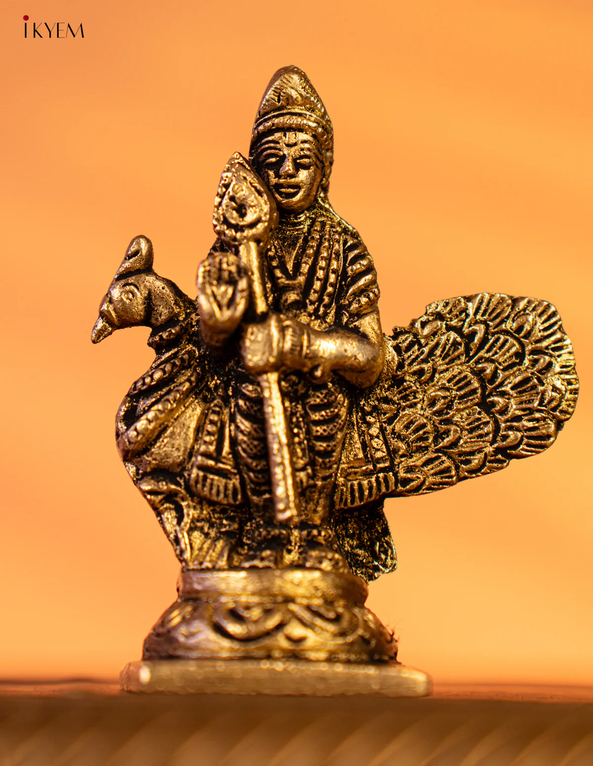 Brass Murugar With Peacock Idol - KK26179 - Image 4