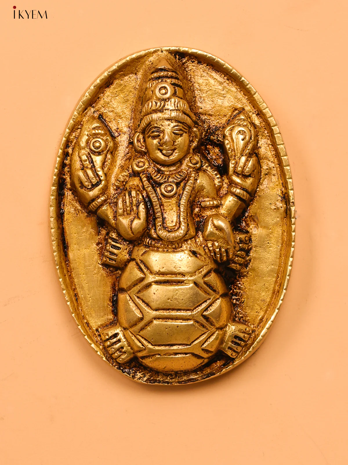 Brass Dasavatharam Wall Hanging (Set of 10)-3.7 inch - KK26187 - Image 3