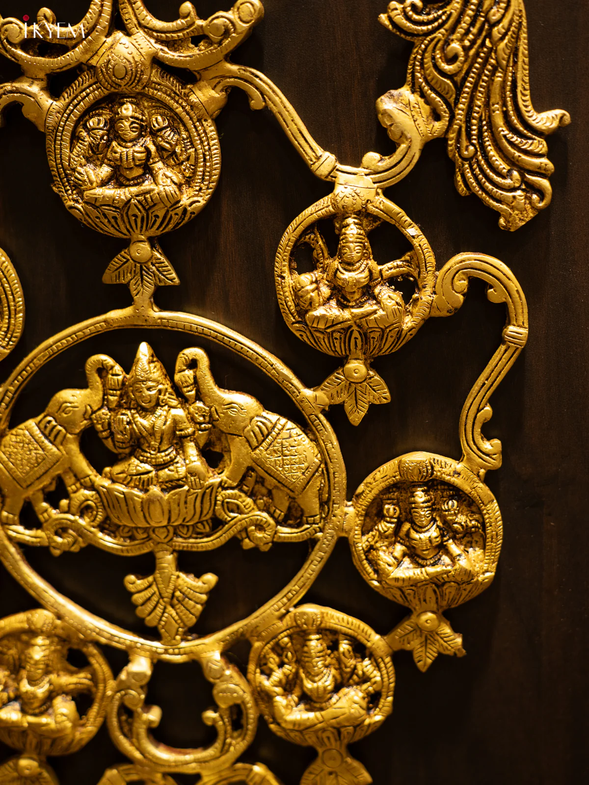 Brass Ashtalakshmi Wall Hanging - KK26188 - Image 4