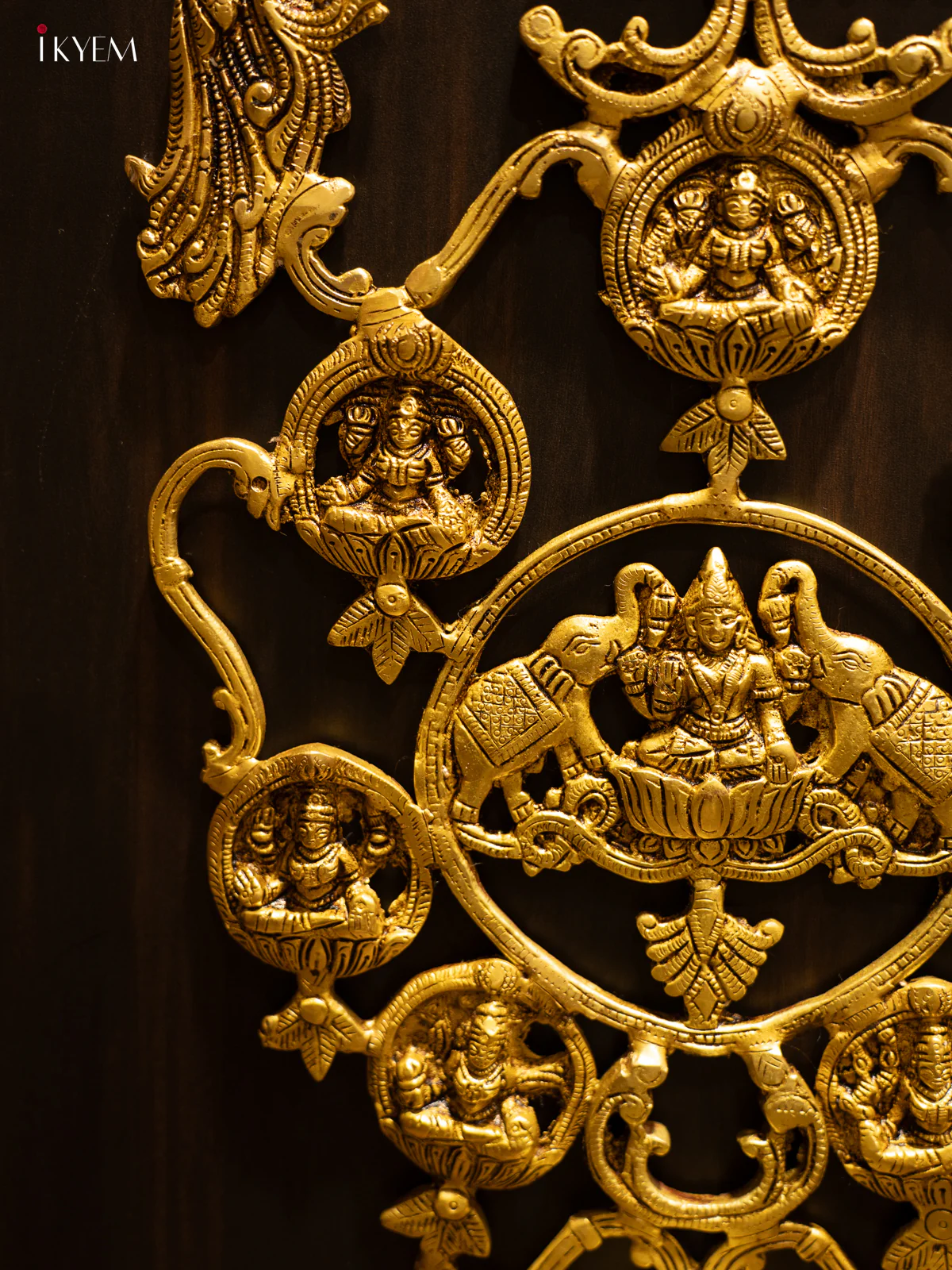 Brass Ashtalakshmi Wall Hanging - KK26188 - Image 5