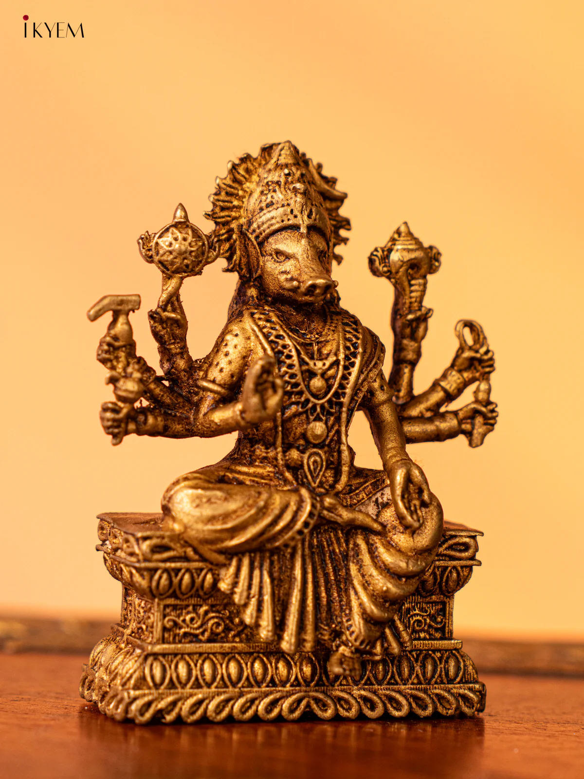 Brass Varahi Idol (Small) - 2.5 Inch- KK26195 - Image 3