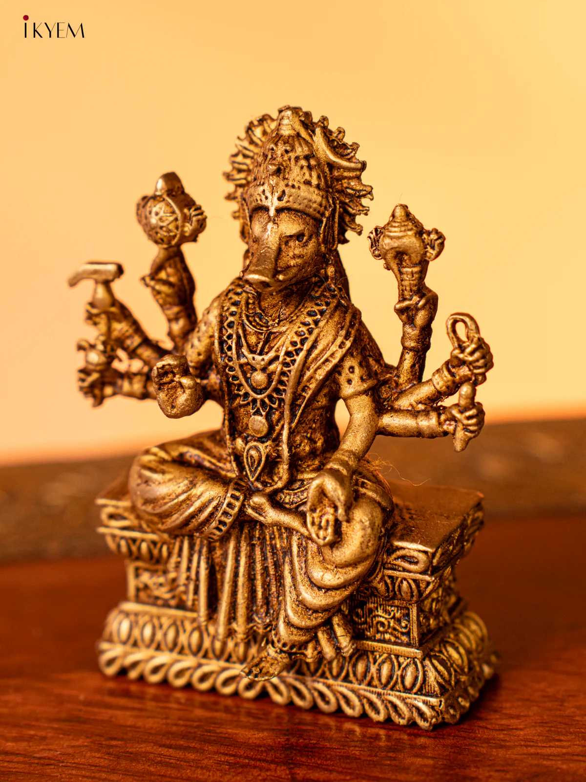 Brass Varahi Idol (Small) - 2.5 Inch- KK26195 - Image 4