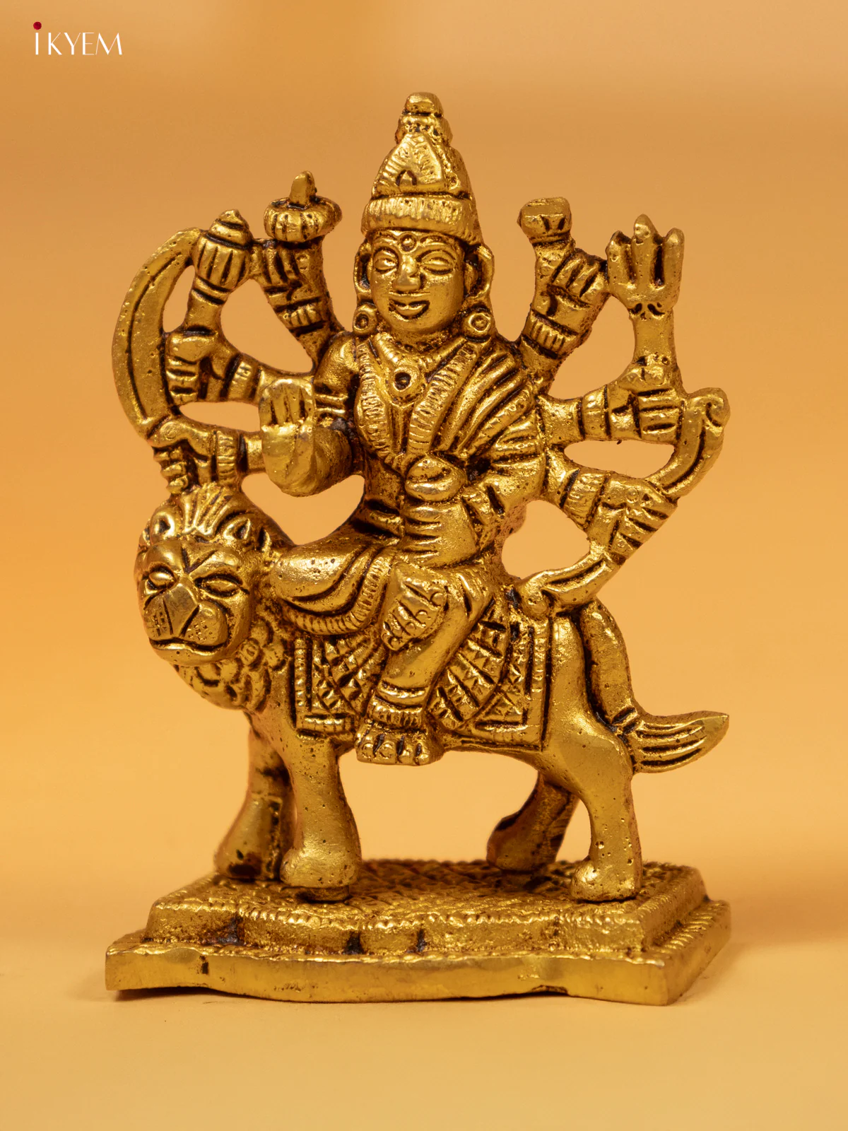 Simhavahini Goddess Durga Idol - KK26210 - Image 3