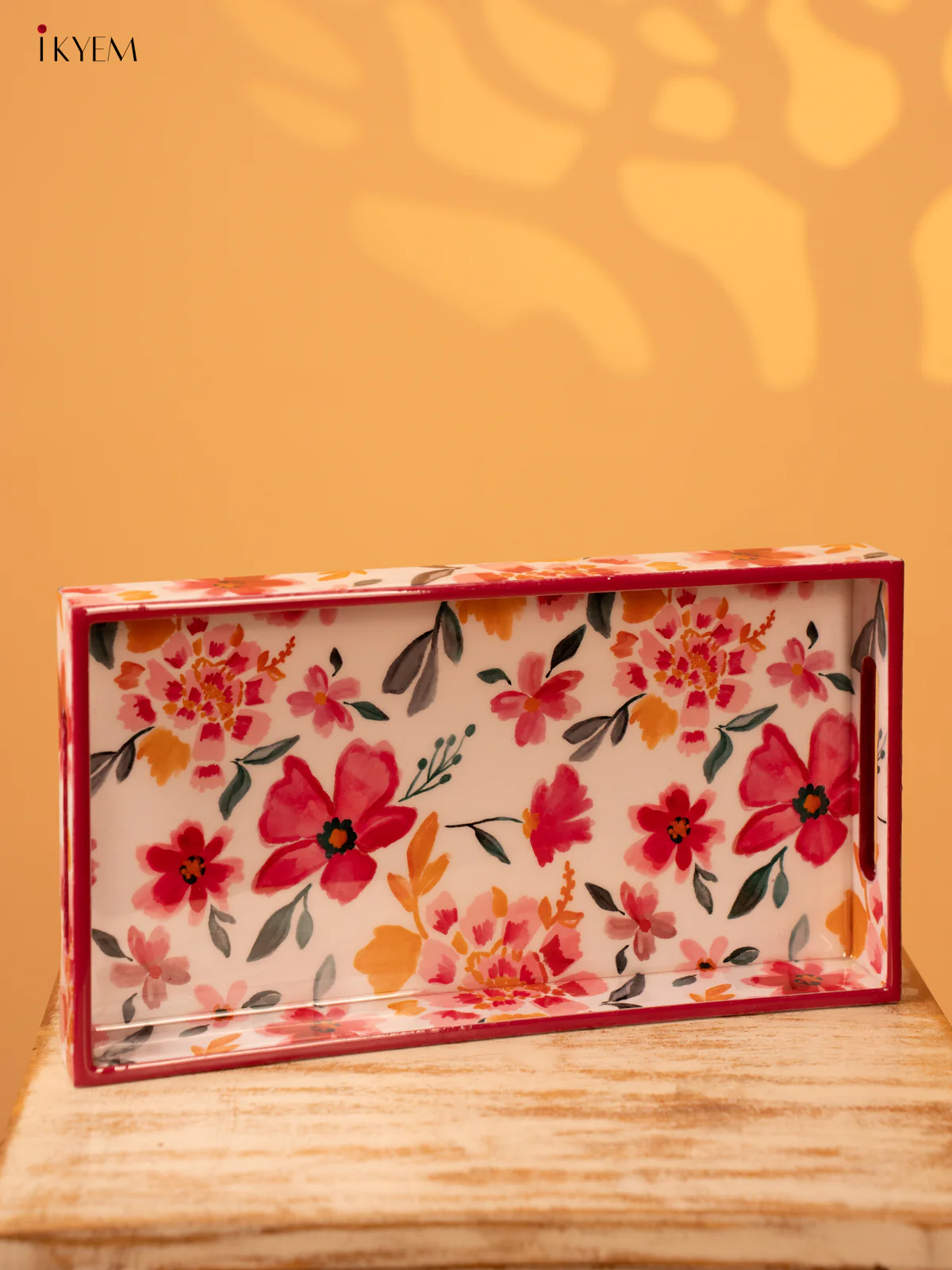 Digital Printed Tray - Medium (13x7) - Pink Floral - KL03124
