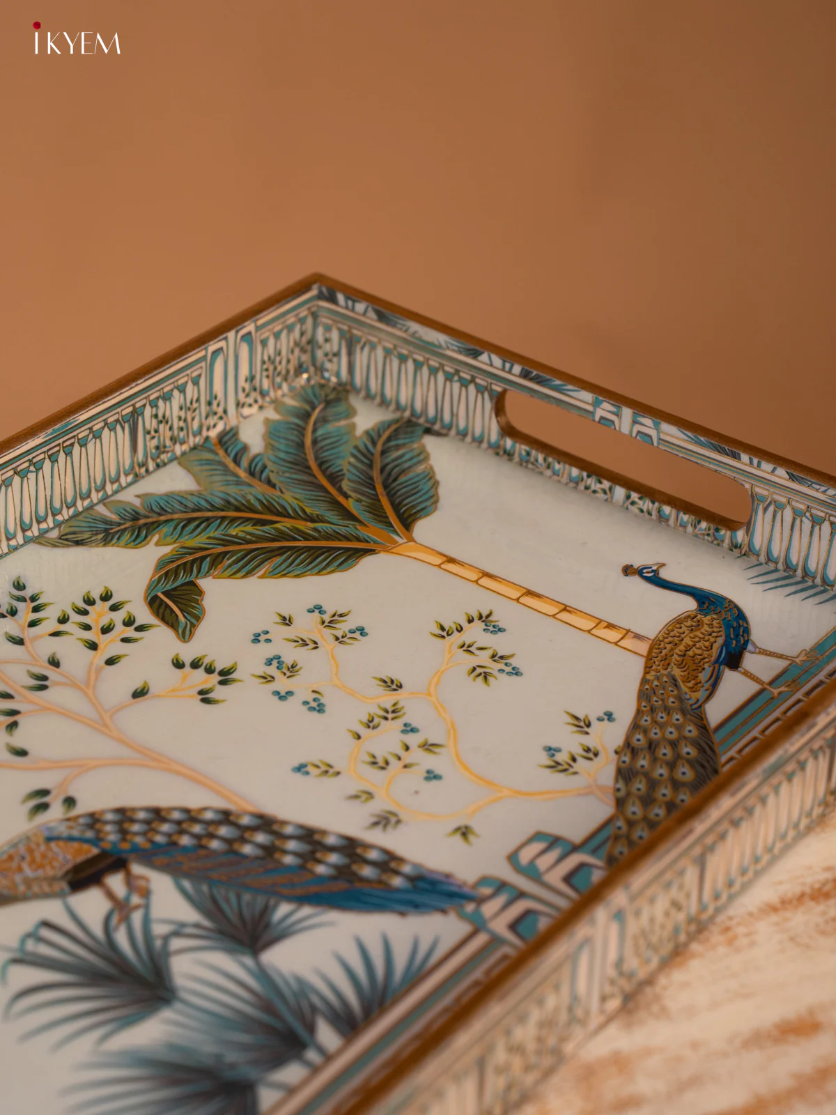 Digital Printed Tray - Large (16X10) - Peacock - KL03136 - Image 4