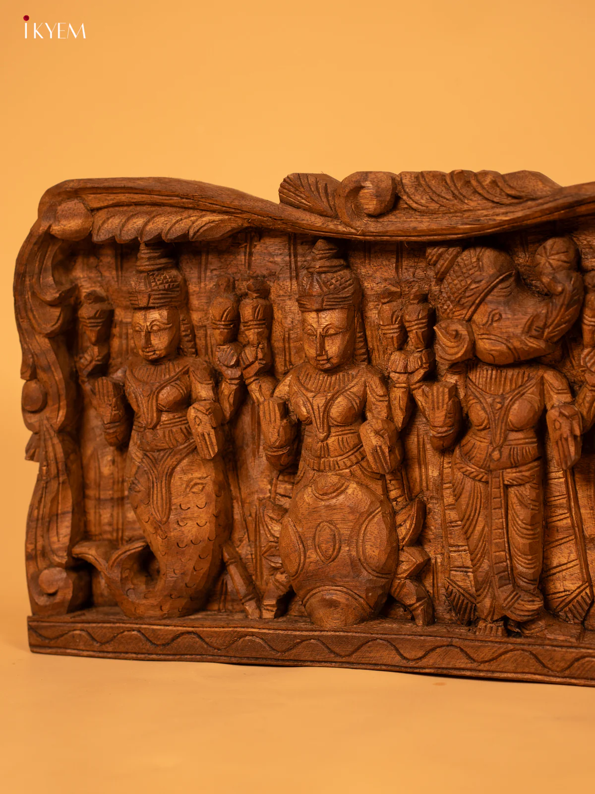 Wooden Dasavathaaram panel - KL05129 - Image 4