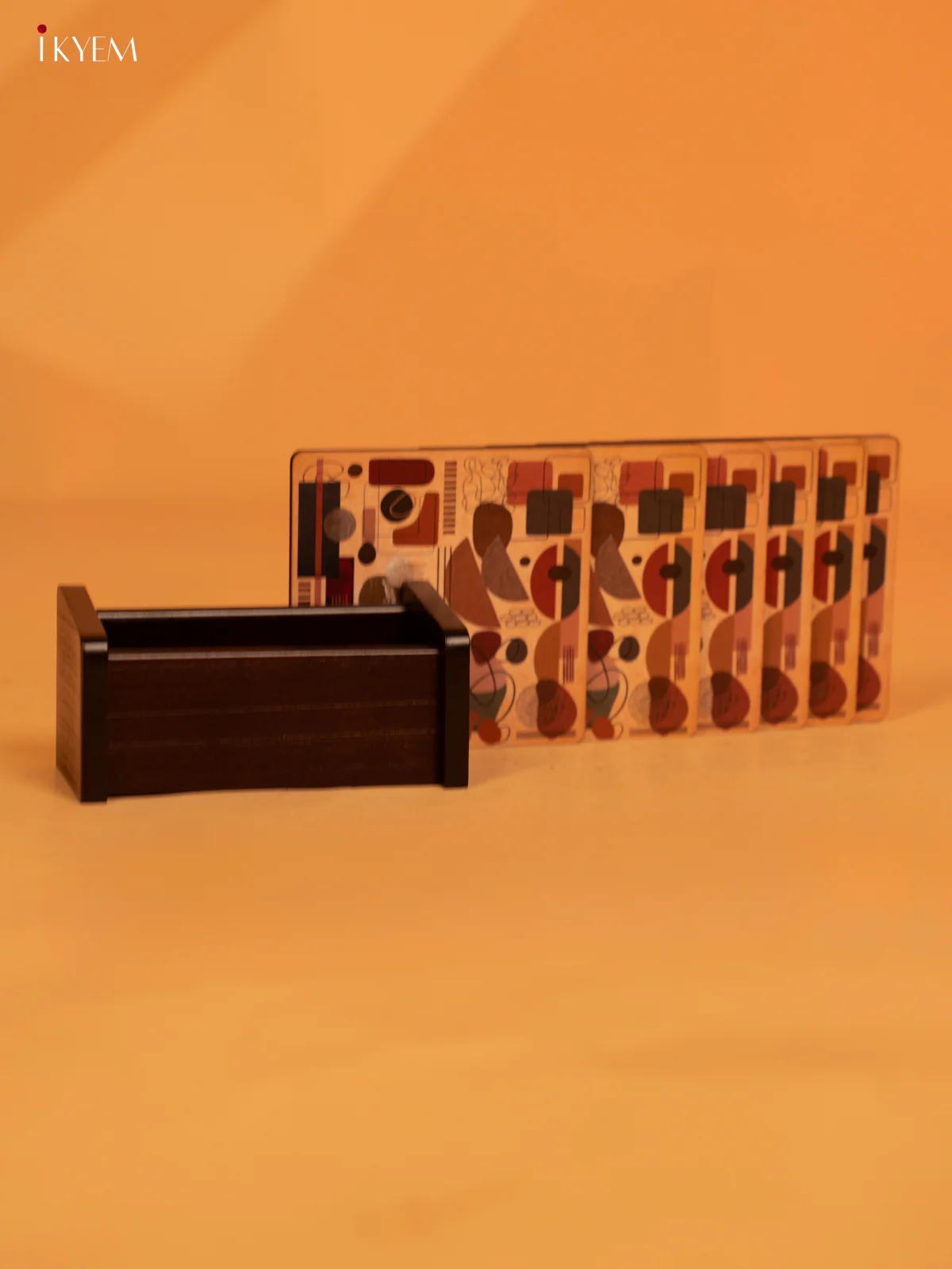 Abstract Art Wooden - Coaster set of 6 - KL18122 - Image 3