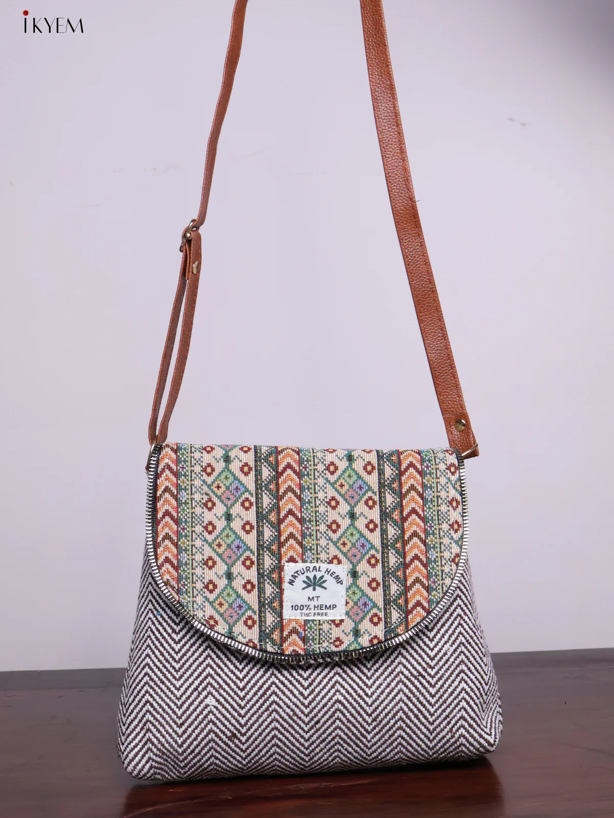 Designer Sling Bag - Brown - KL20114 - Image 7