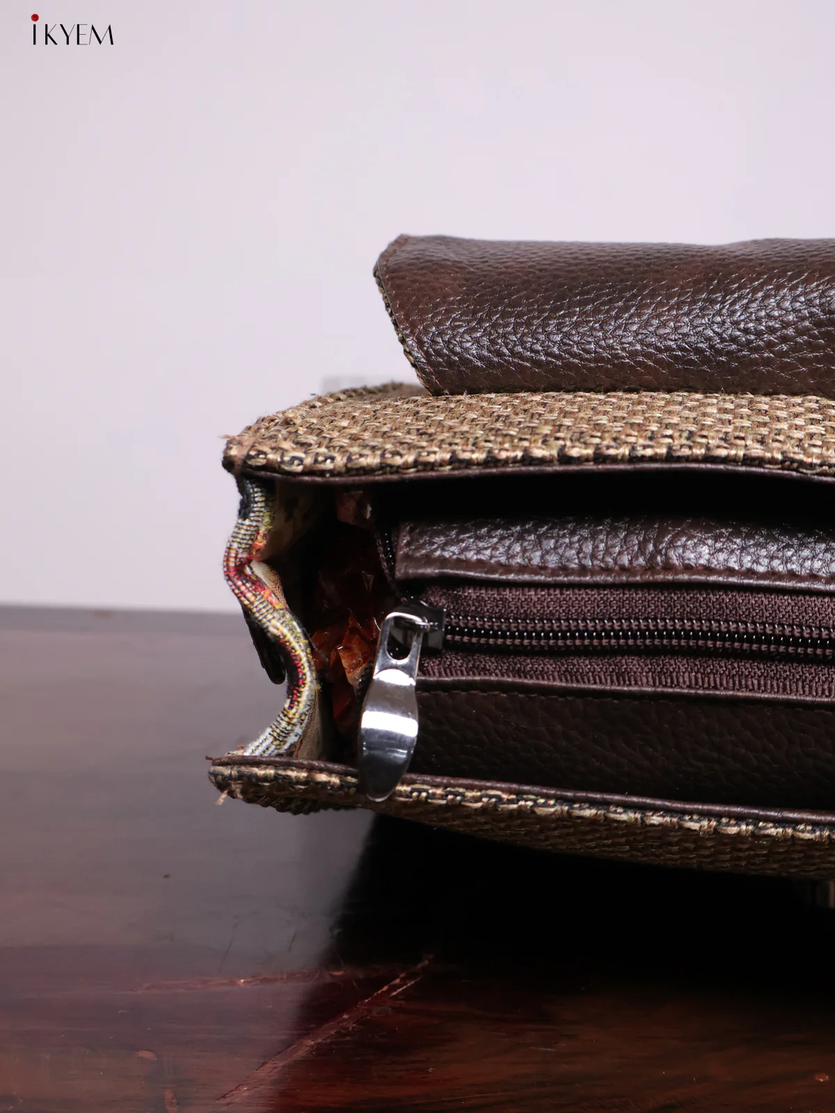 Jacquard Sling Bag - Brown - KL20118 - Image 3