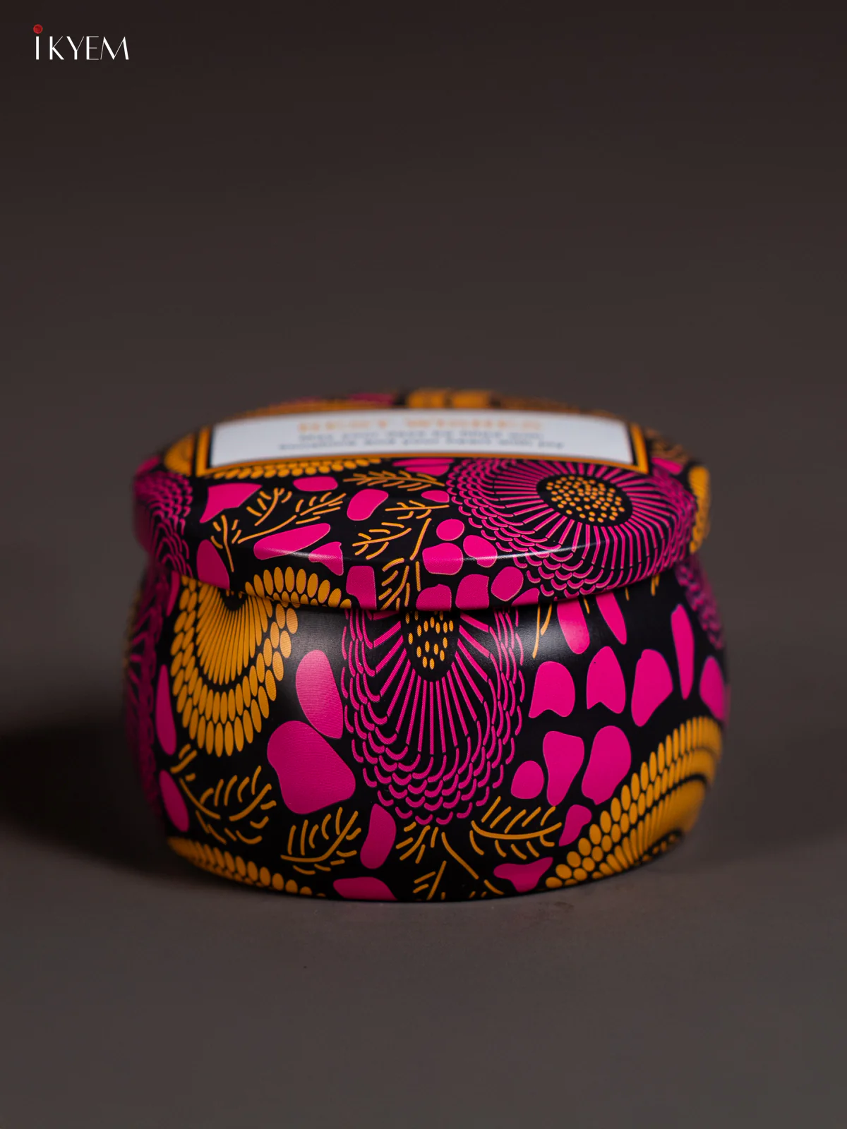 Round Decorative Tin Box - Pink - (2.5×2.5) Inch - KL26114