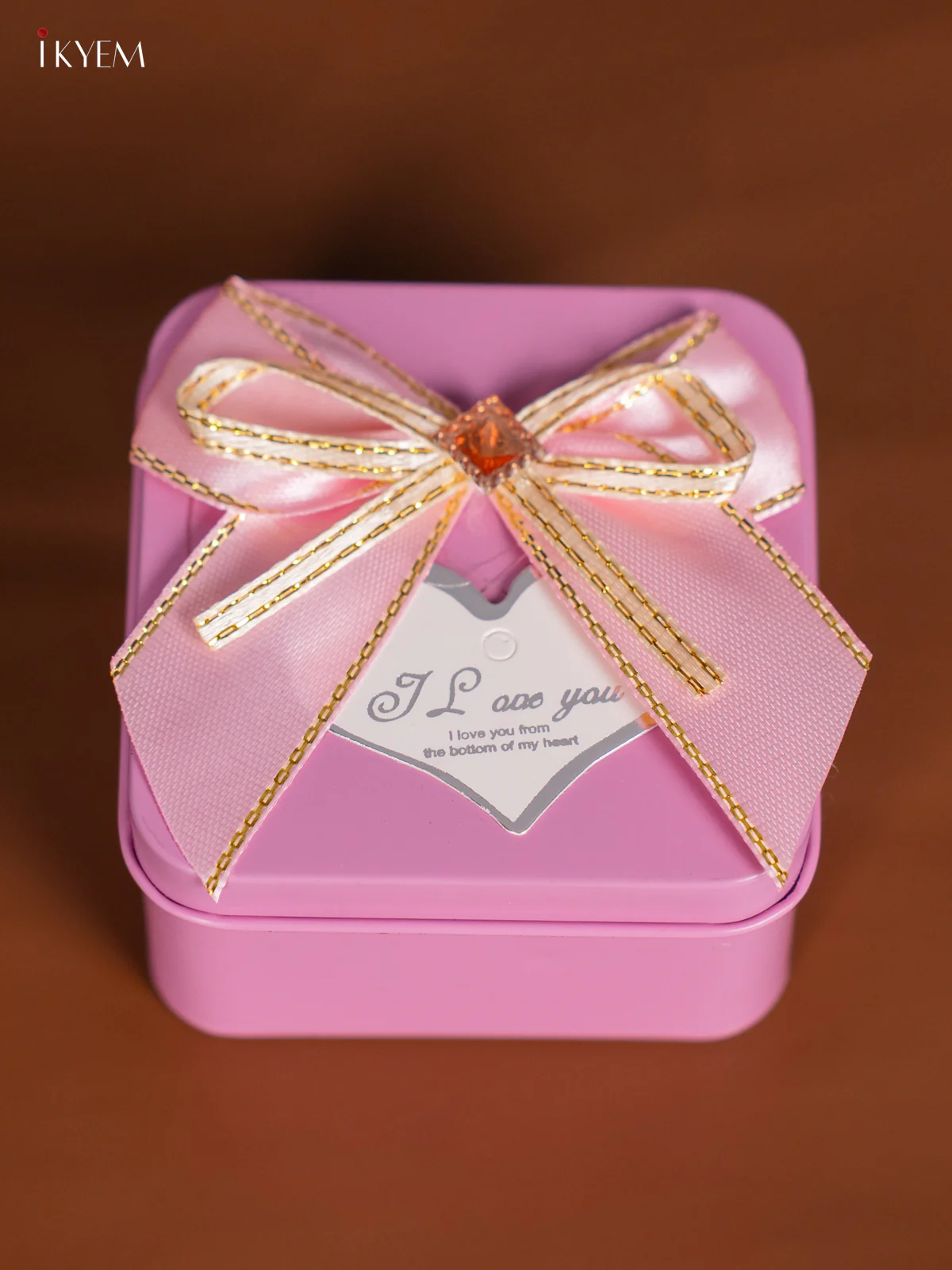 Square Baby Pink Tin Box - (2.5×2.5) Inch - KL26120