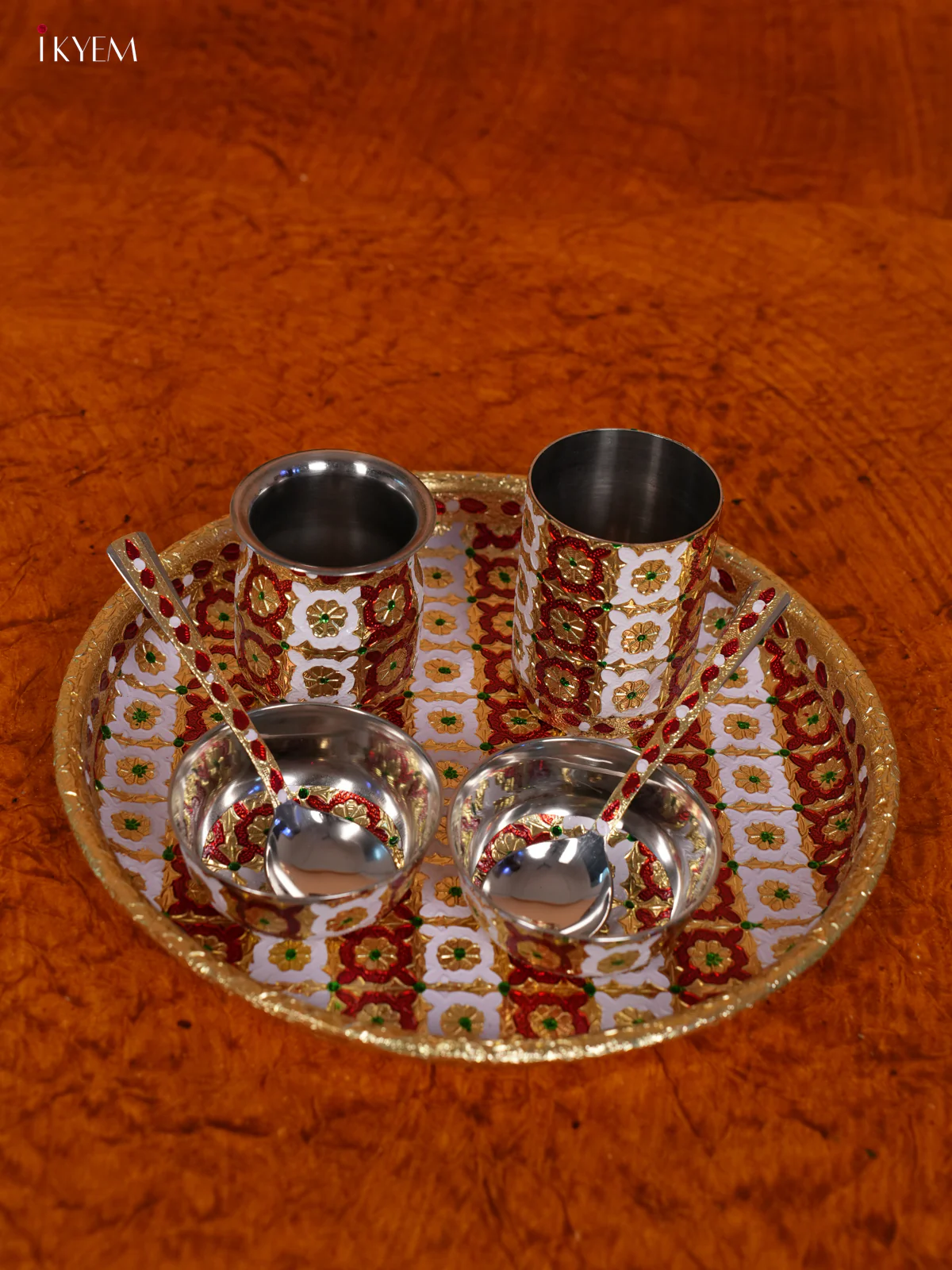 Meenakari Thali Set - KL31117