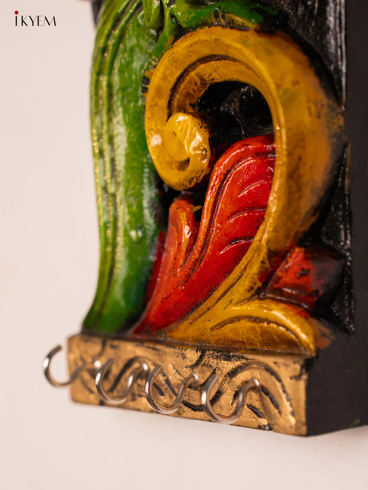 Hand-Painted Wooden Parrot Key-Hangar - 12 Inch - KN01194 - Image 3