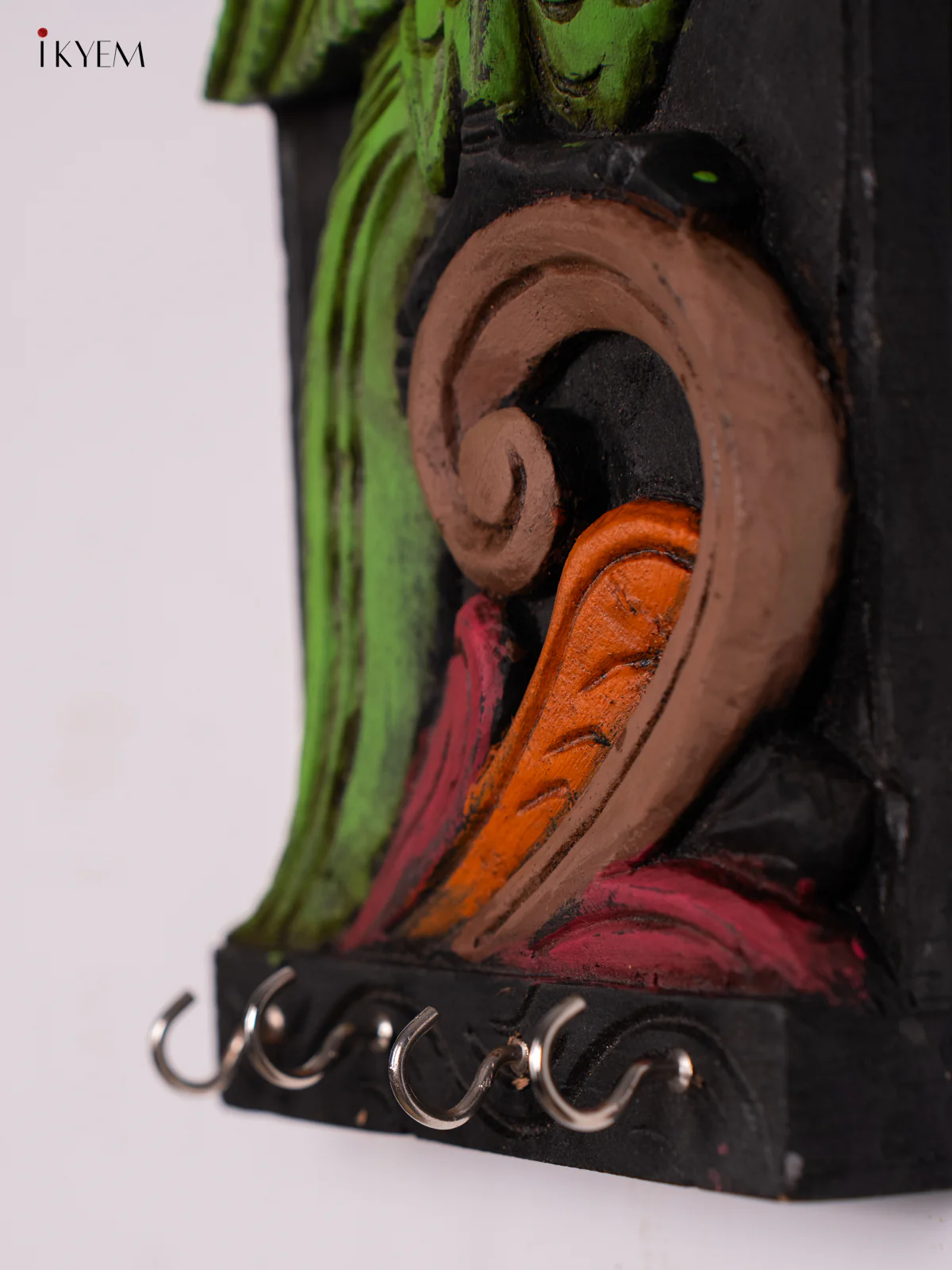 Hand-Painted Wooden Parrot Key-Hanger - 12 Inch - KN01195 - Image 3