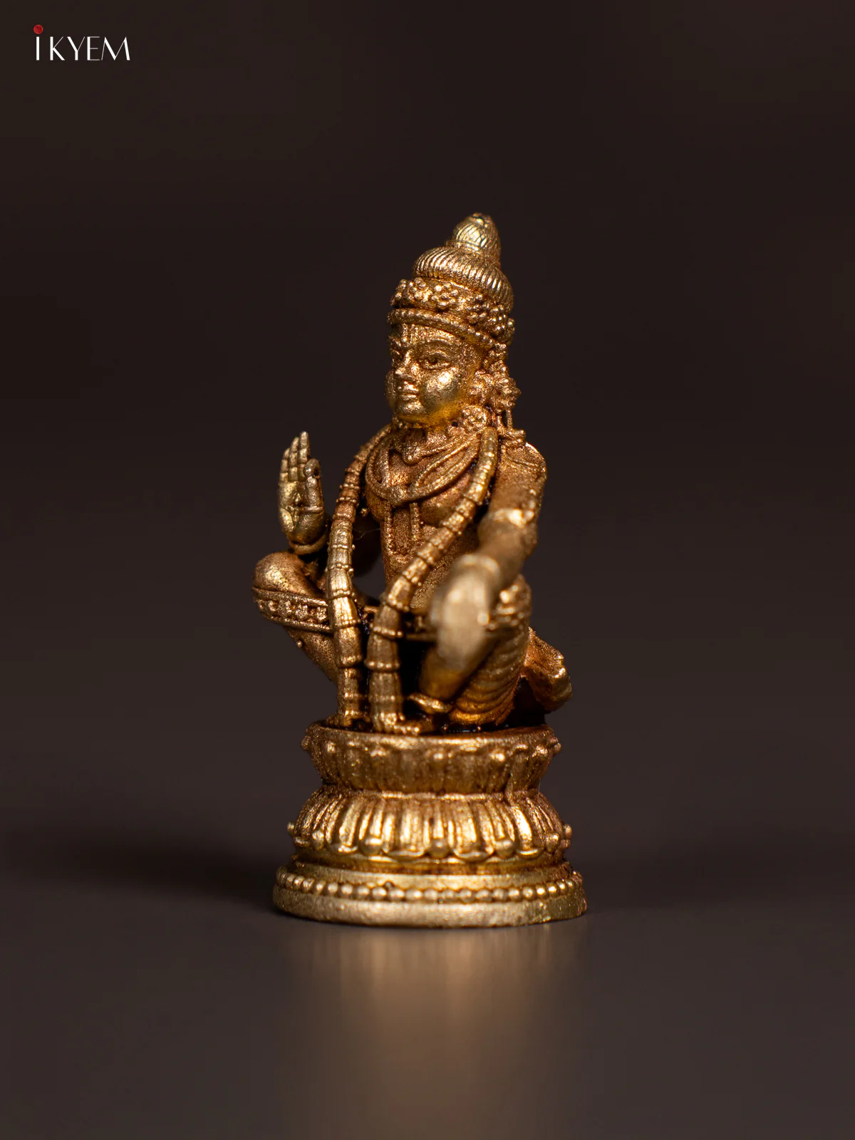 Brass Ayyapan Idol - 2.5 Inch - KN04122 - Image 3