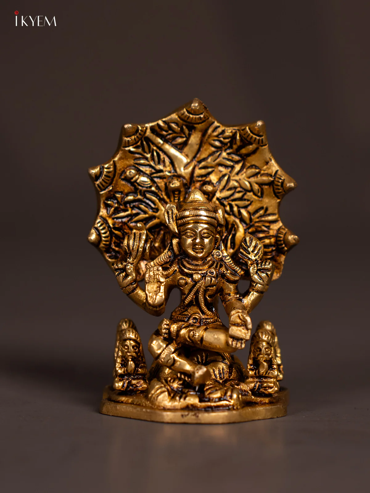 Brass Lord Dakshinamurthy Idol - 4 Inch - KN04129