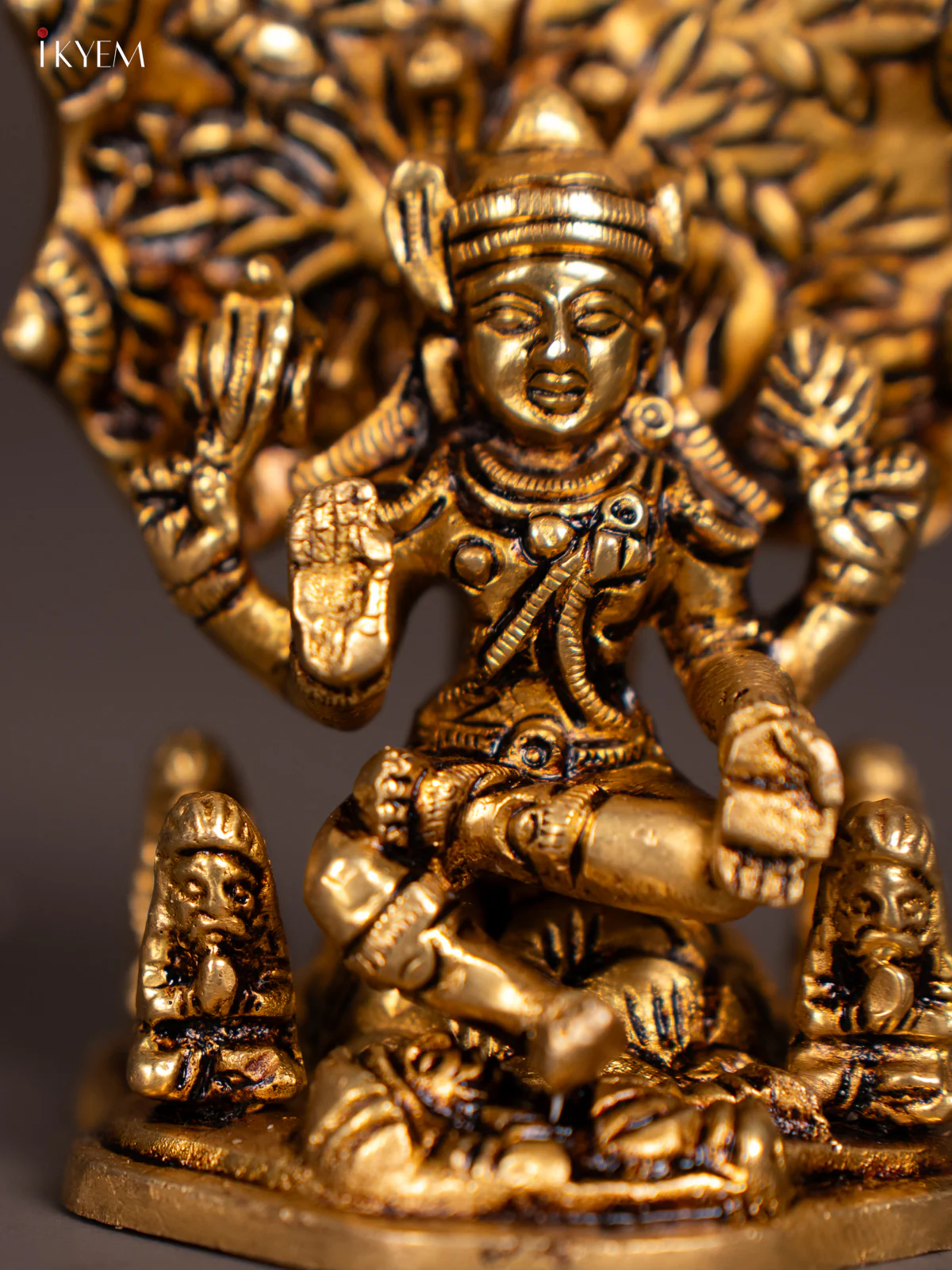 Brass Lord Dakshinamurthy Idol - 4 Inch - KN04129 - Image 3
