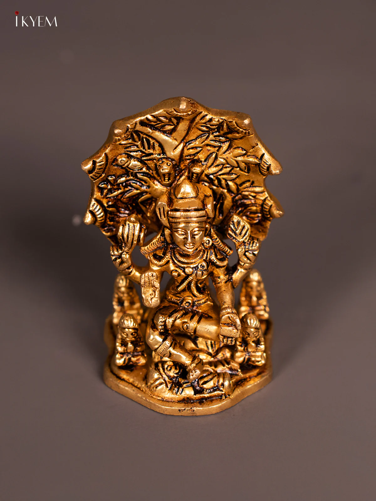 Brass Lord Dakshinamurthy Idol - 4 Inch - KN04129 - Image 4
