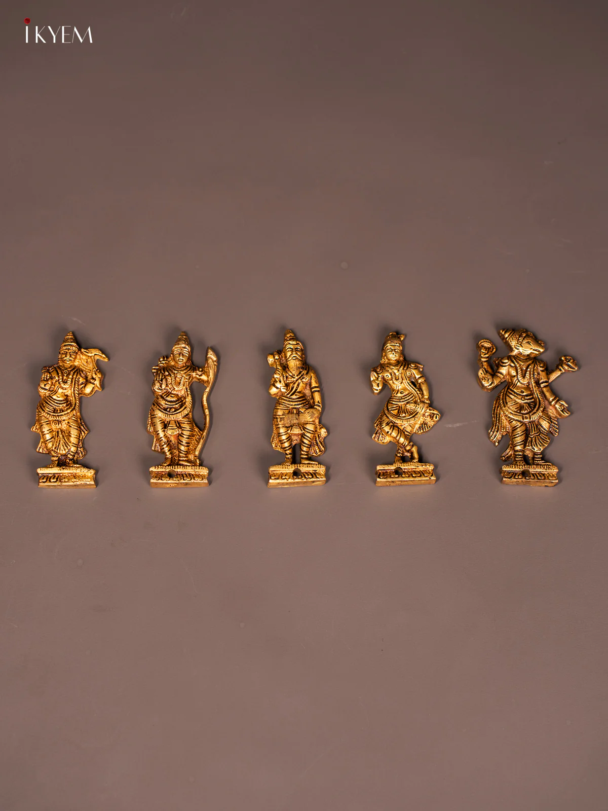 Brass Dasavatharam Wall Hanging Set - 4 Inch - KN04130 - Image 3