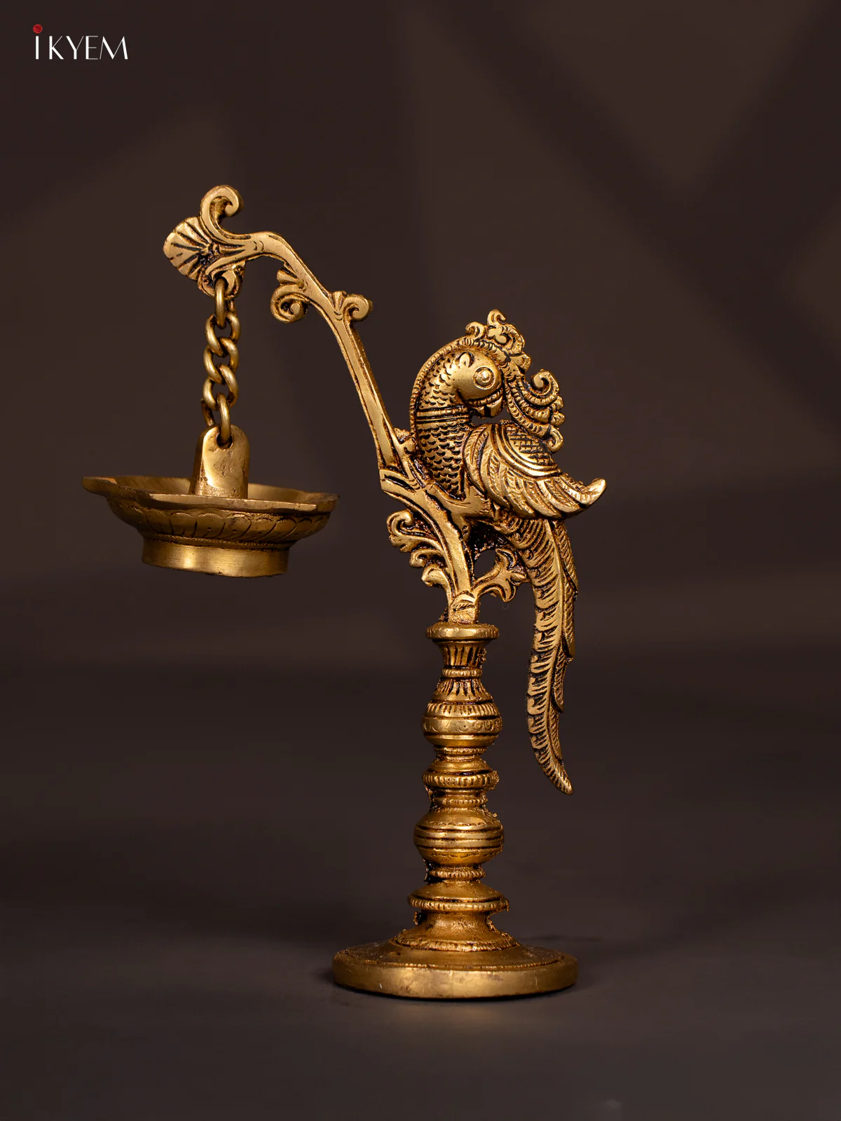 Brass 5-Face Parrot Lamp - 8 Inch - KN04132 - Image 2