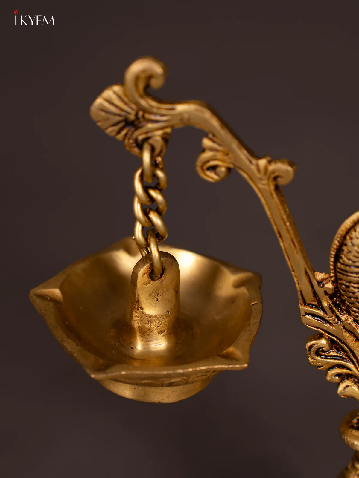 Brass 5-Face Parrot Lamp - 8 Inch - KN04132 - Image 4