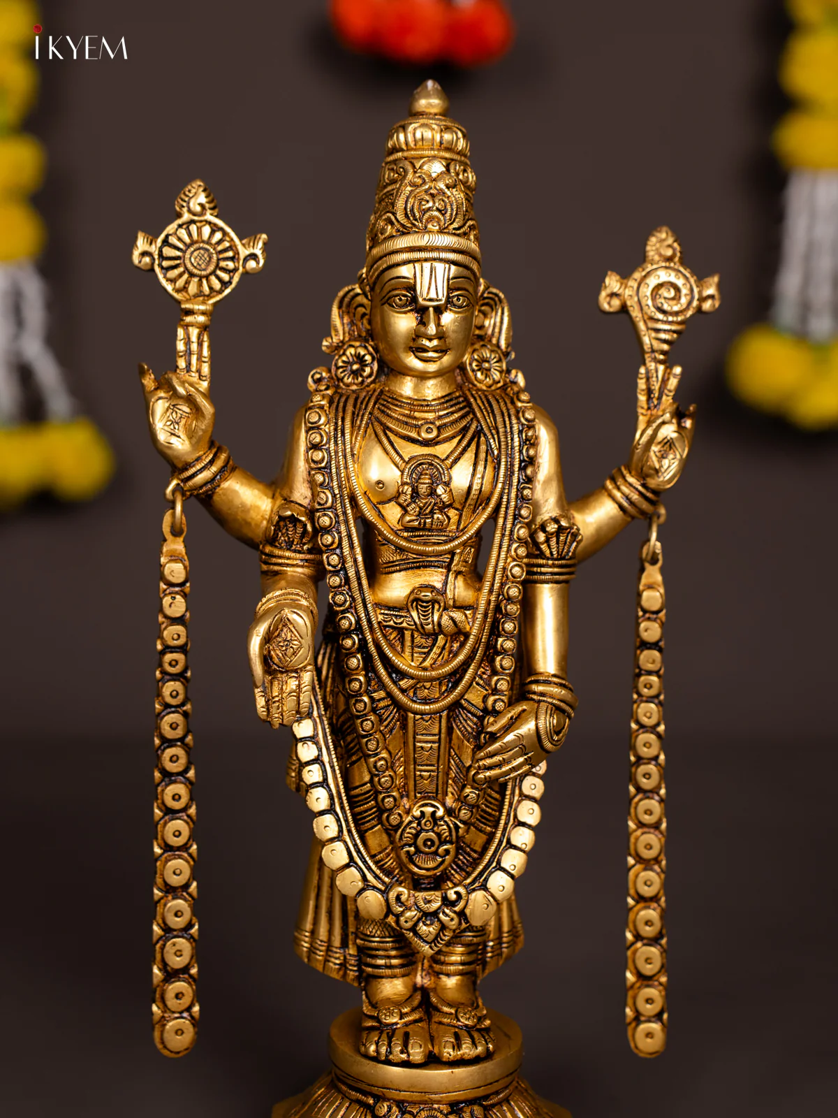 Brass Balaji Statue - 14.5 Inch - KN04133 - Image 3
