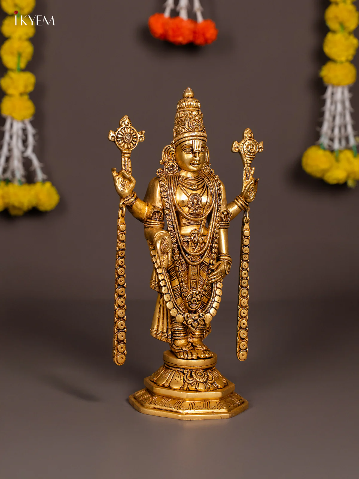 Brass Balaji Statue - 14.5 Inch - KN04133 - Image 4