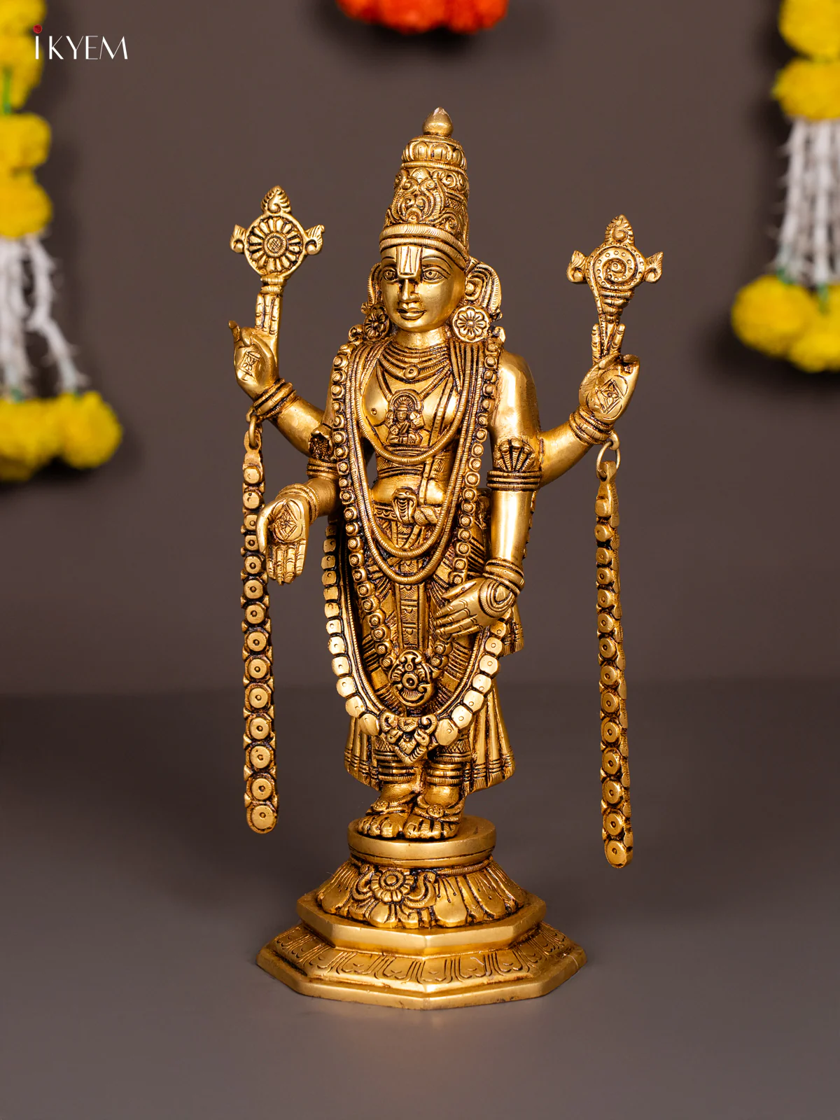 Brass Balaji Statue - 14.5 Inch - KN04133 - Image 5