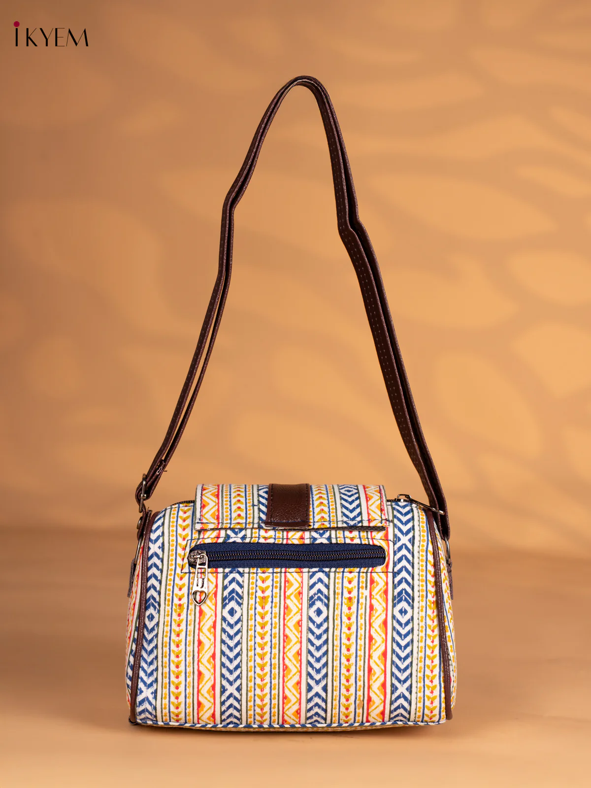 Printed Flap Sling Bag - Multicolour - KN05142 - Image 4