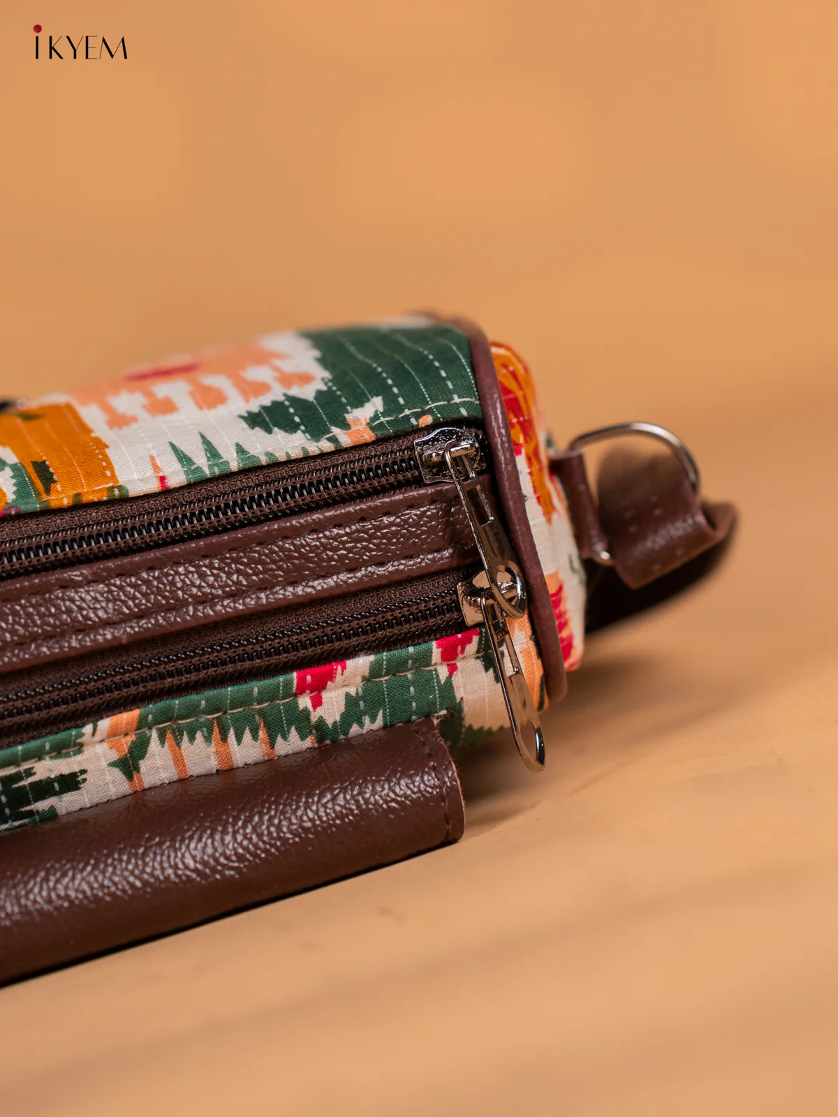 Ikkat printed Gusset & Flap Sling Bag - Multicolour - KN05155 - Image 4