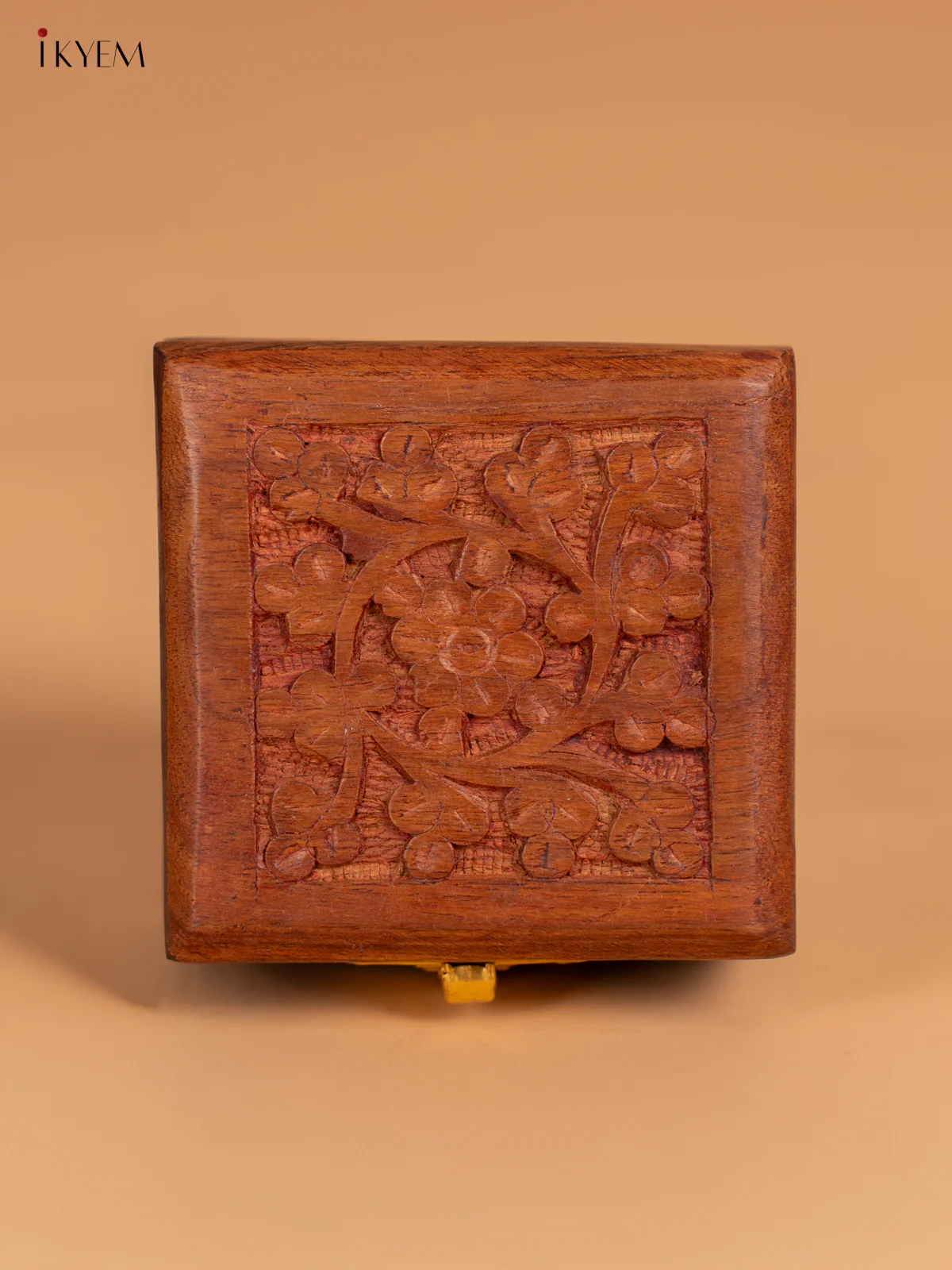Hand-Made Wooden Jewellery Box - (3x3) Inch - KN08120